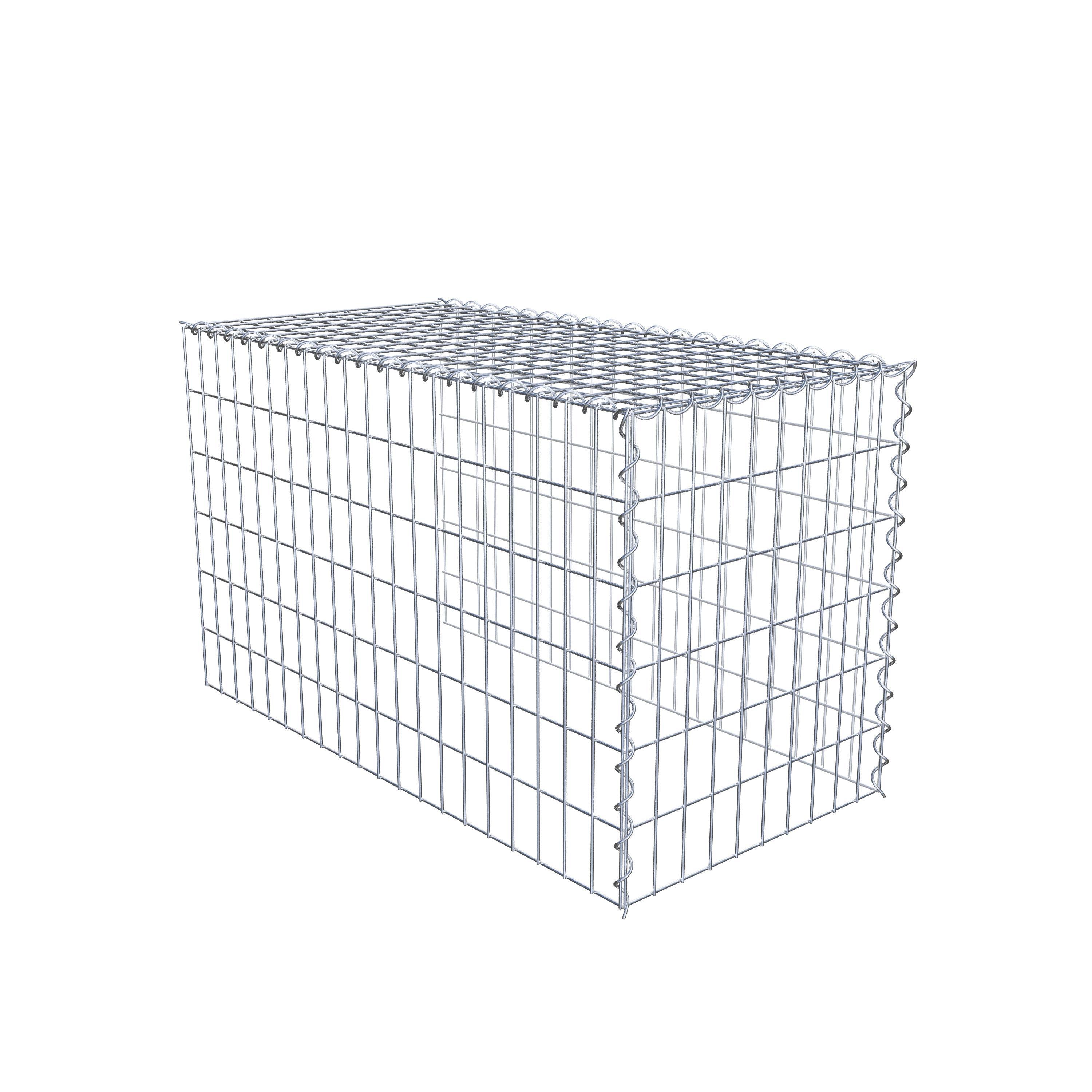 Extra gabion typ 4 100 cm x 60 cm x 50 cm (L x H x D), maskstorlek 5 cm x 10 cm, spiral