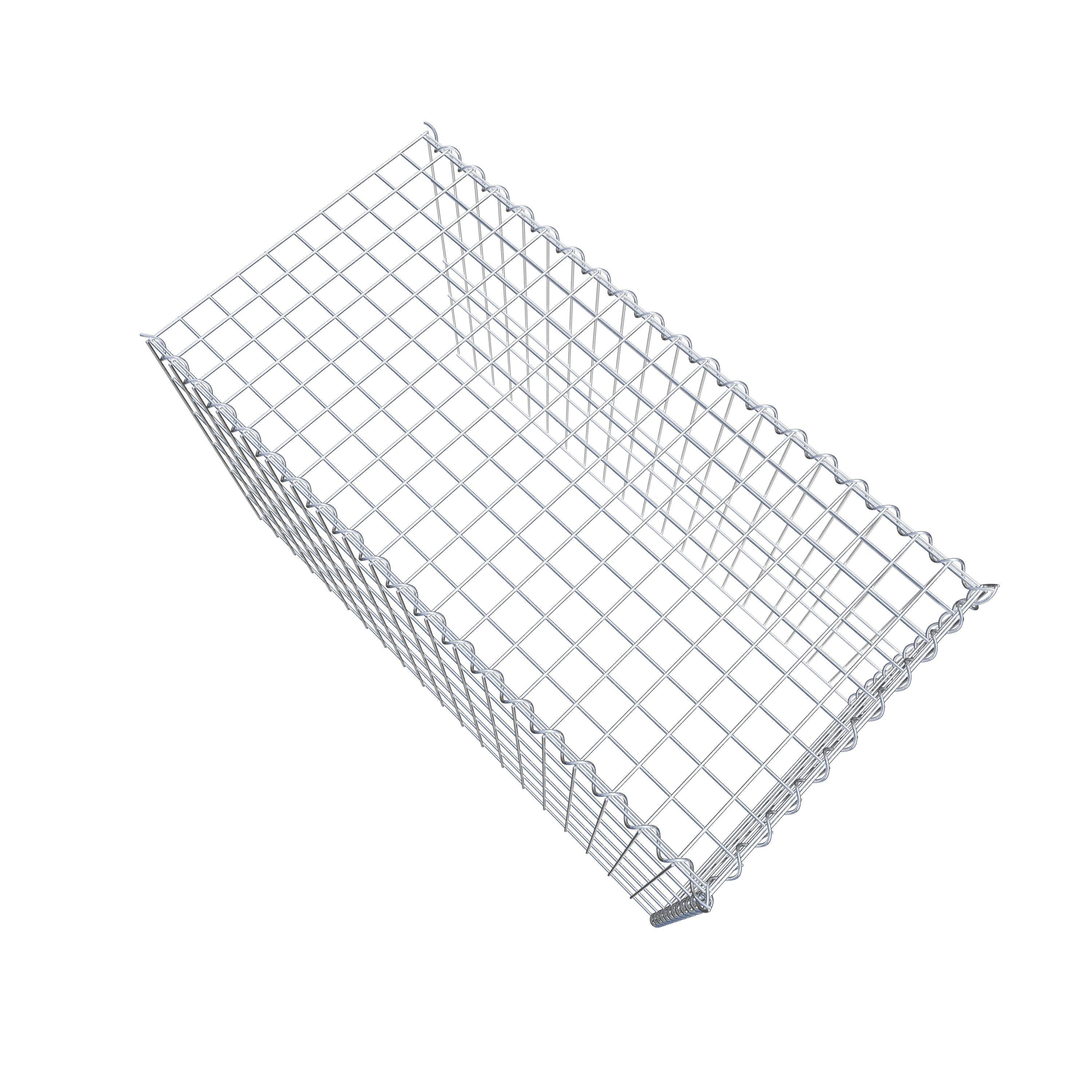 Extra gabion typ 4 100 cm x 60 cm x 50 cm (L x H x D), maskstorlek 5 cm x 10 cm, spiral