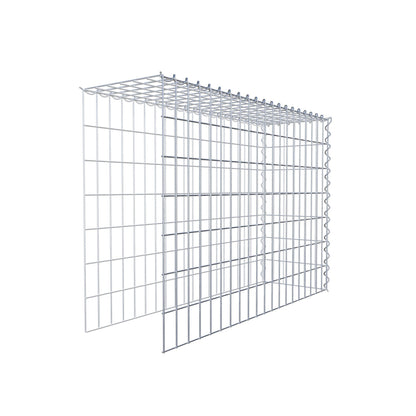 Opvokset gabion type 4 100 cm x 70 cm x 30 cm (L x H x D), maskestørrelse 5 cm x 10 cm, spiral