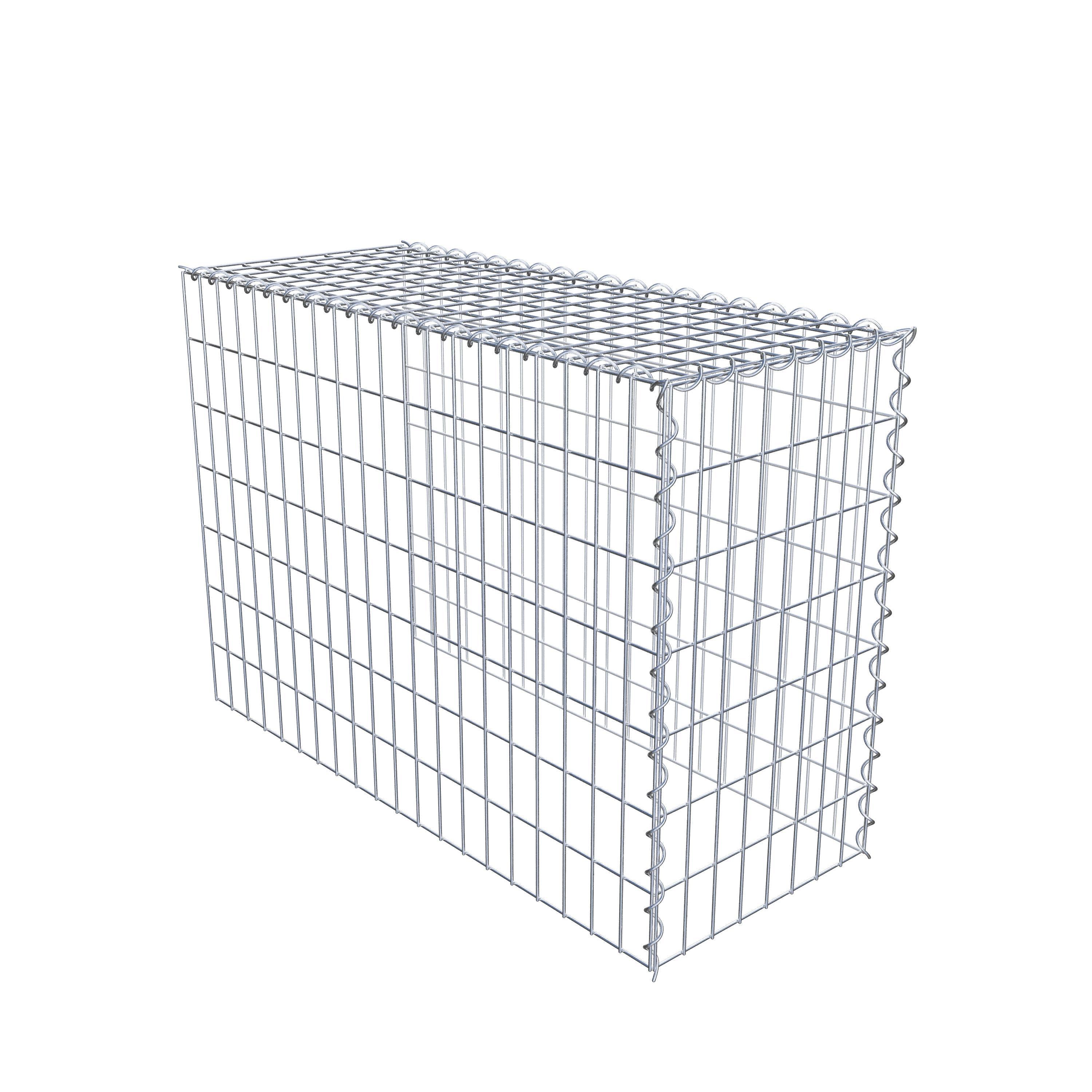 Gabion rapporté type 4 100 cm x 70 cm x 40 cm (L x H x P), mailles 5 cm x 10 cm, spirale