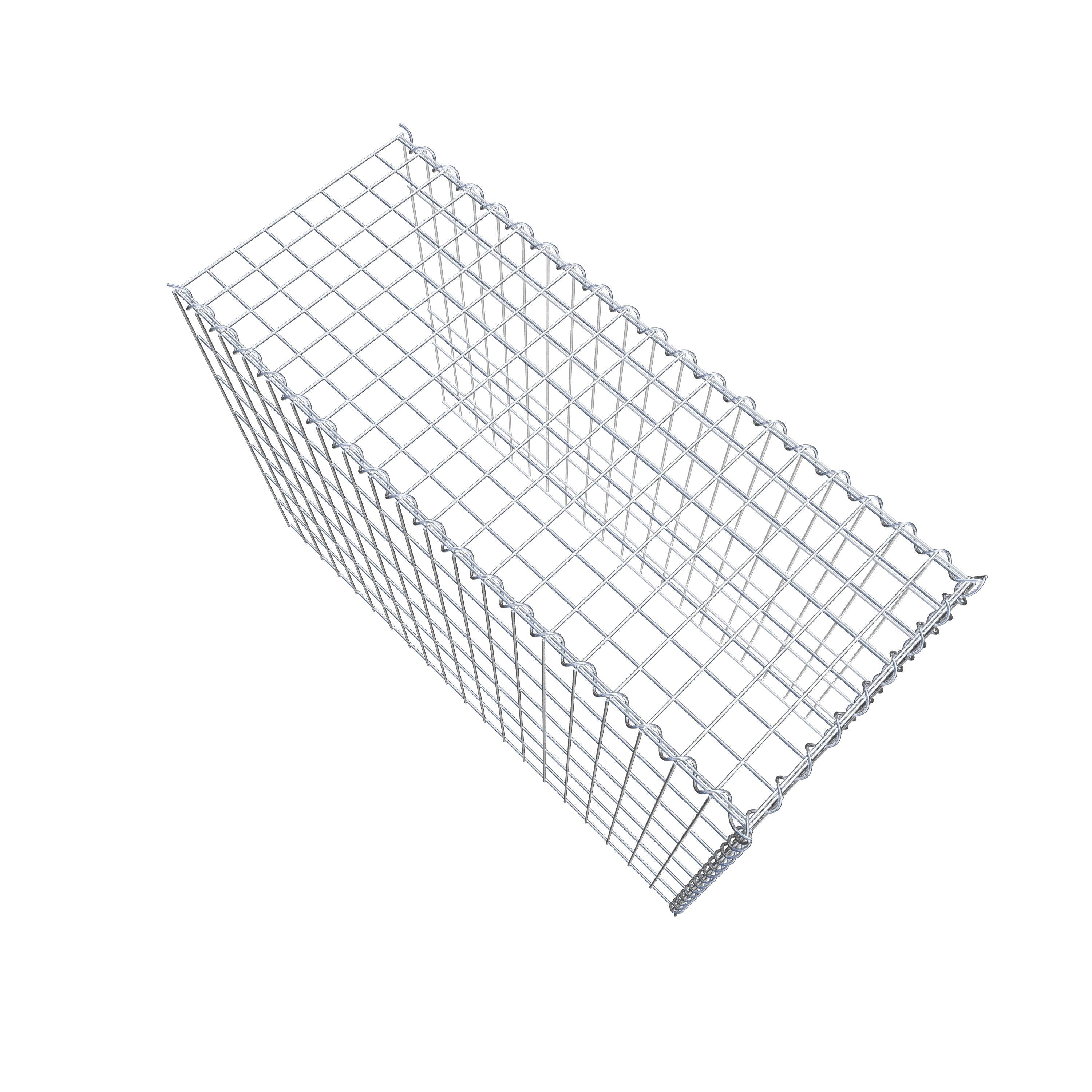 Add-on schanskorf type 4 100 cm x 70 cm x 40 cm (L x H x D), maaswijdte 5 cm x 10 cm, spiraalvormig