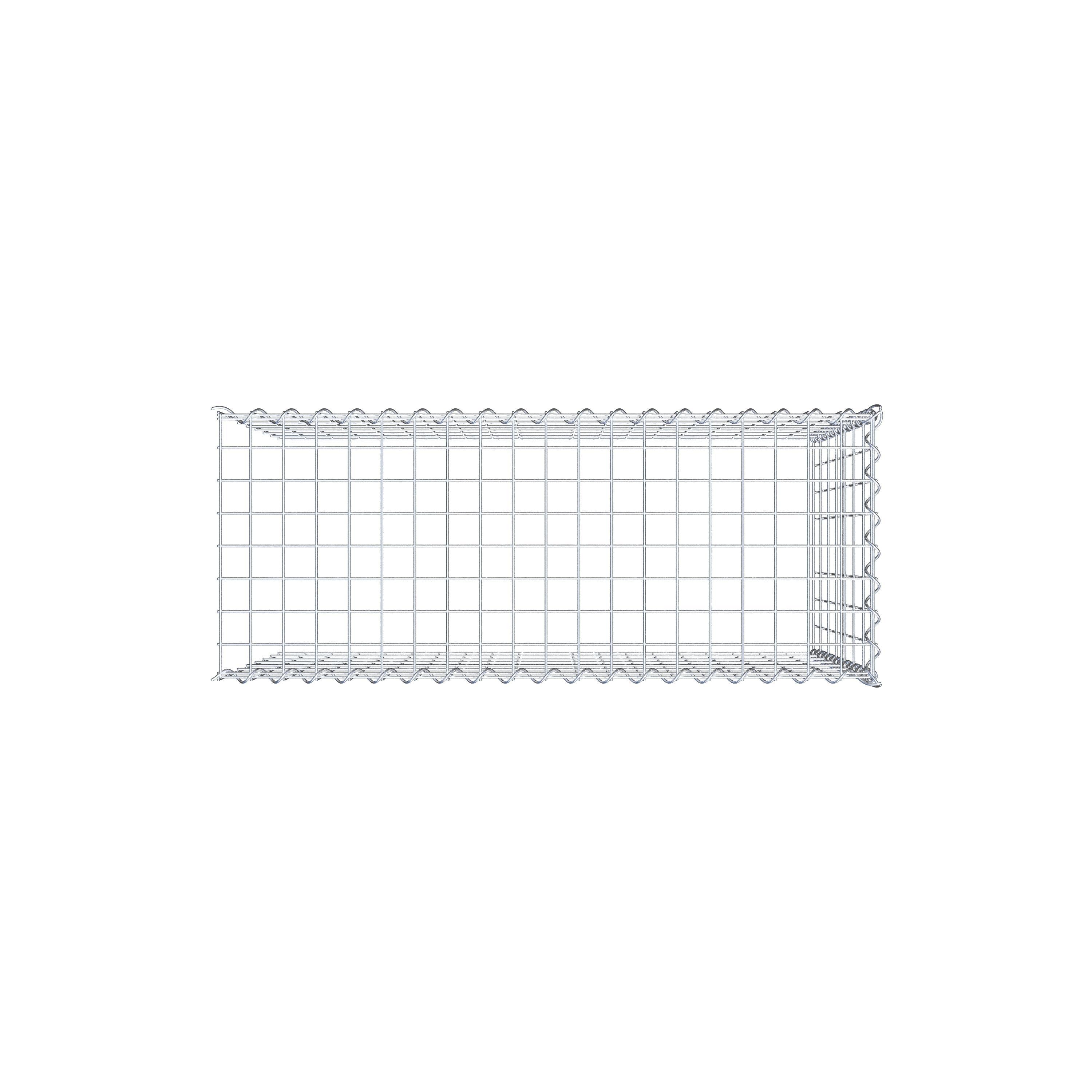 Extra gabion typ 4 100 cm x 70 cm x 40 cm (L x H x D), maskstorlek 5 cm x 10 cm, spiral