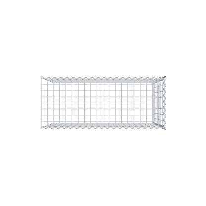 Gabion rapporté type 4 100 cm x 70 cm x 40 cm (L x H x P), mailles 5 cm x 10 cm, spirale