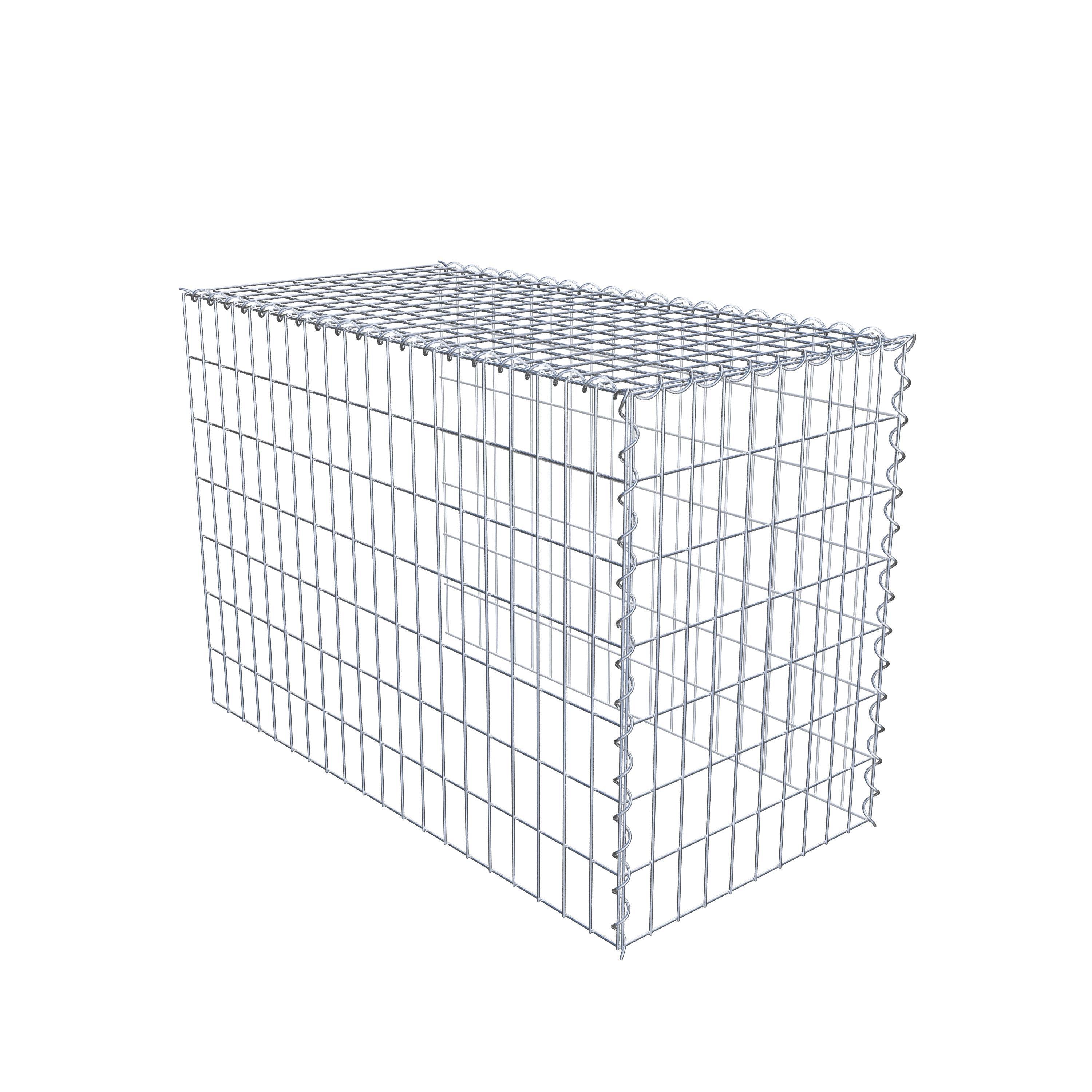 Gabion rapporté type 4 100 cm x 70 cm x 50 cm (L x H x P), mailles 5 cm x 10 cm, spirale