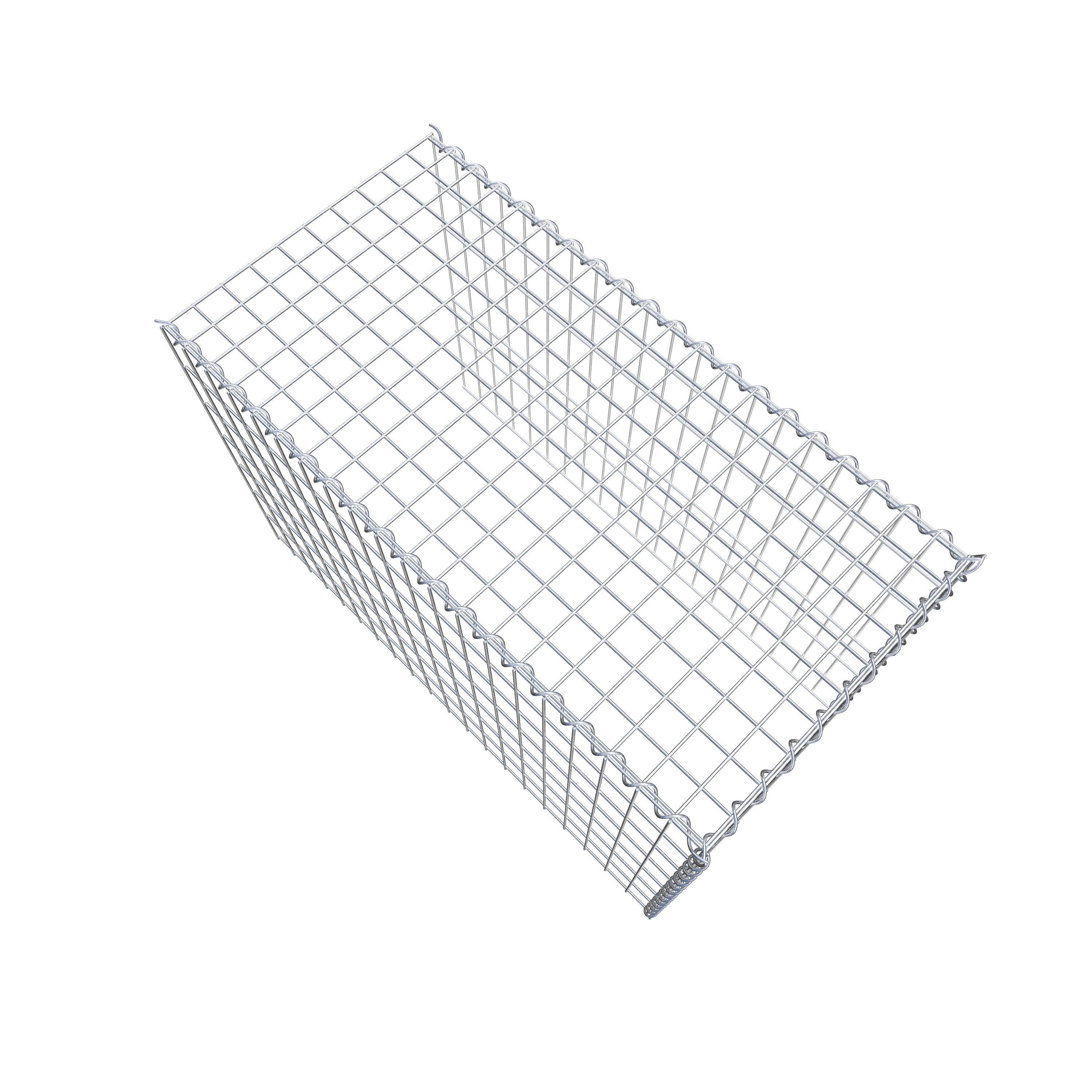 Gabion rapporté type 4 100 cm x 70 cm x 50 cm (L x H x P), mailles 5 cm x 10 cm, spirale