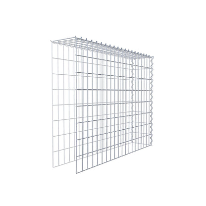 Gabião tipo 4 100 cm x 80 cm x 20 cm (C x A x P), malhagem 5 cm x 10 cm, espiral