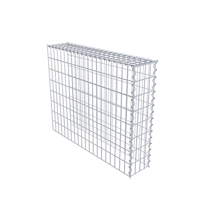 Gabião tipo 4 100 cm x 80 cm x 20 cm (C x A x P), malhagem 5 cm x 10 cm, espiral