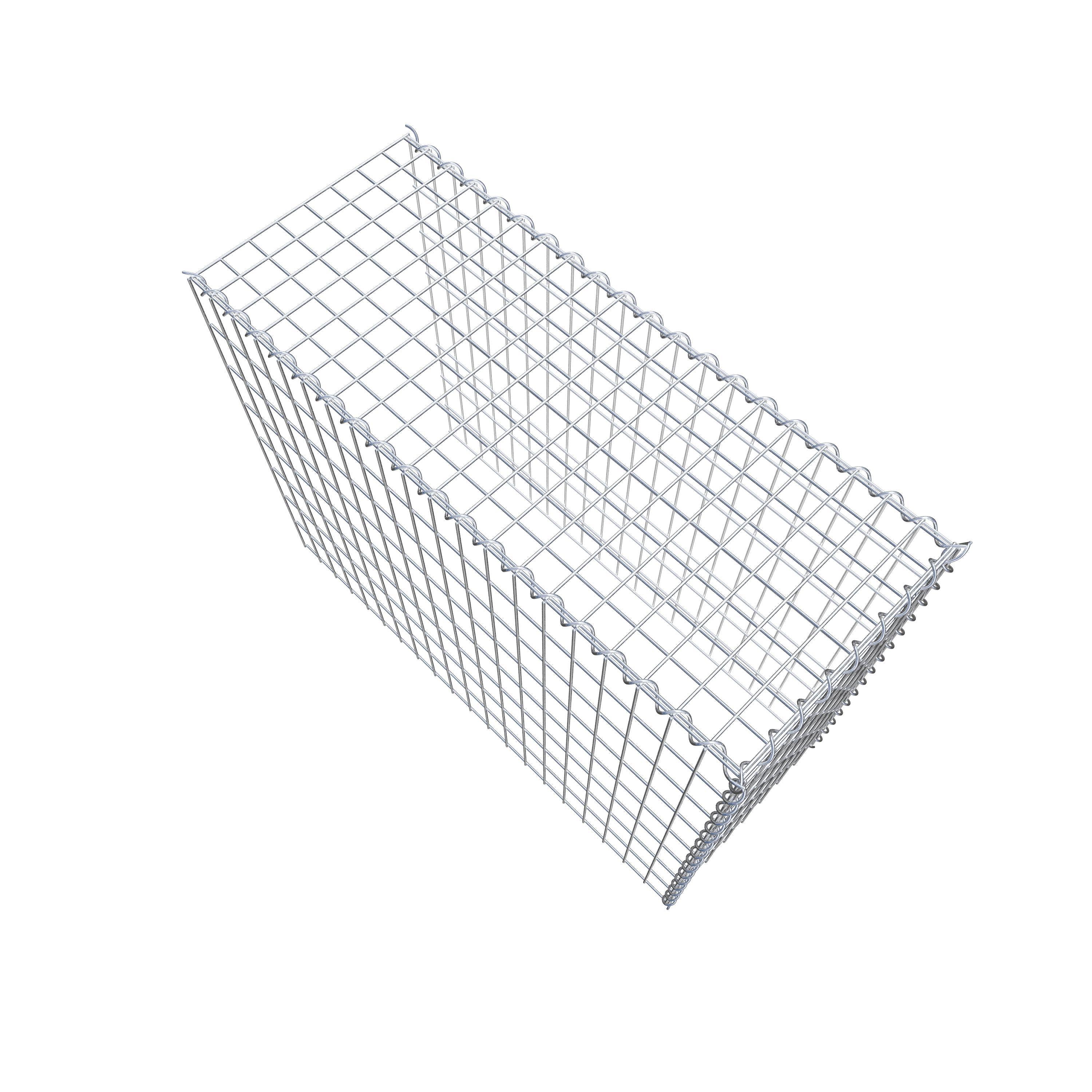 Extra gabion typ 4 100 cm x 80 cm x 40 cm (L x H x D), maskstorlek 5 cm x 10 cm, spiral