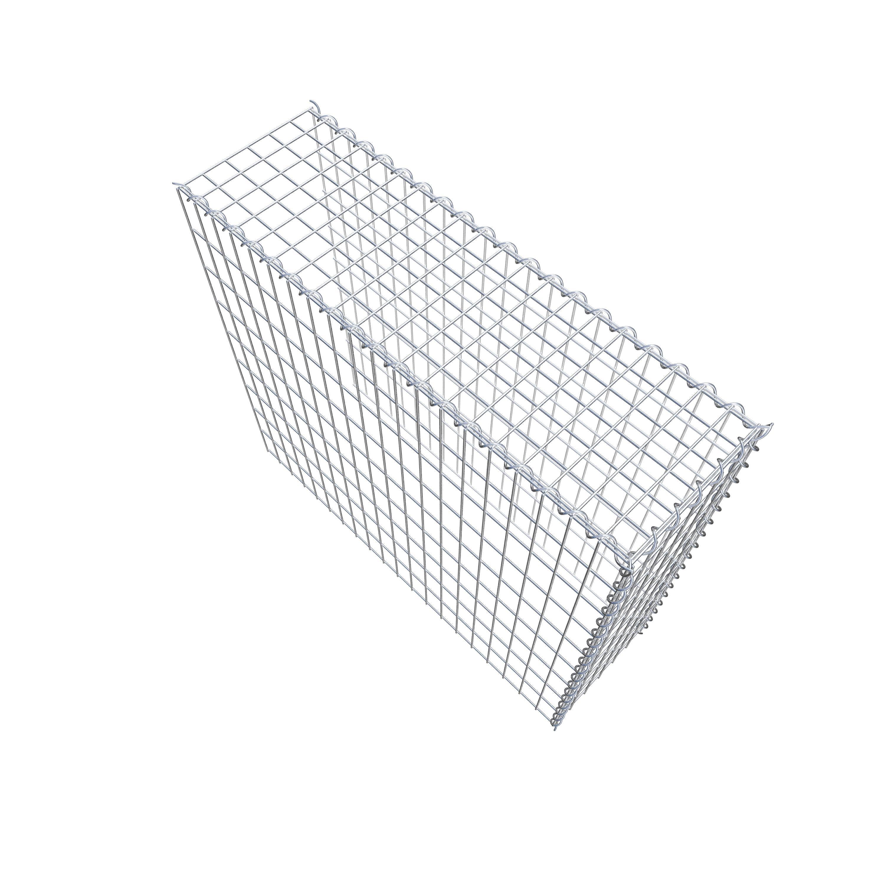 Gabion rapporté type 4 100 cm x 90 cm x 30 cm (L x H x P), mailles 5 cm x 10 cm, spirale