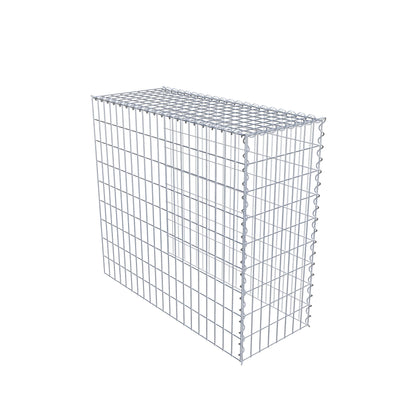 Gabion rapporté type 4 100 cm x 90 cm x 40 cm (L x H x P), mailles 5 cm x 10 cm, spirale