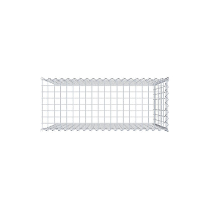 Gabion rapporté type 4 100 cm x 90 cm x 40 cm (L x H x P), mailles 5 cm x 10 cm, spirale