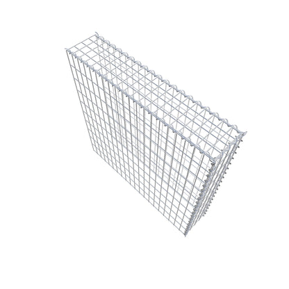 Opvokset gabion type 4 100 cm x 100 cm x 20 cm (L x H x D), maskestørrelse 5 cm x 10 cm, spiral