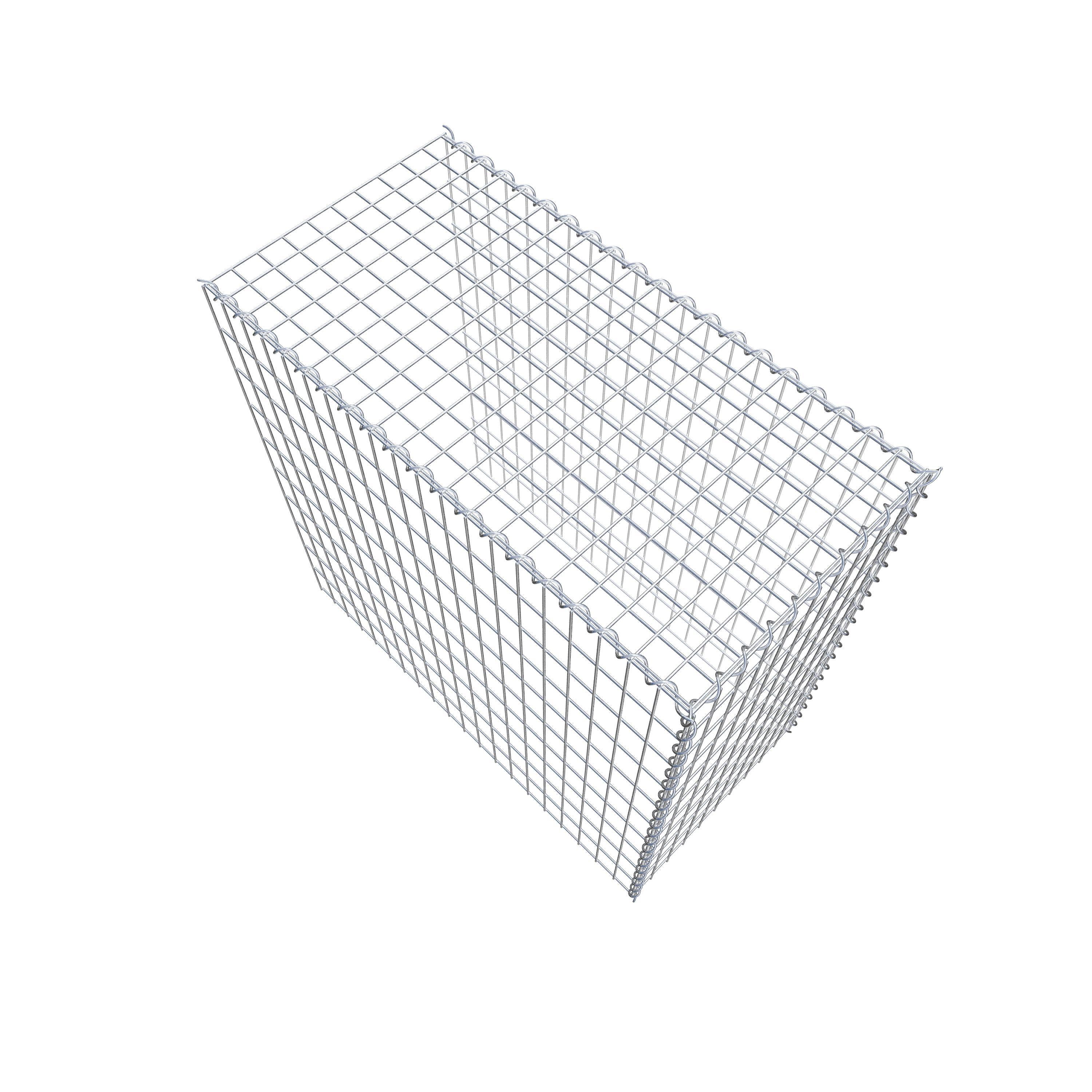 Extra gabion typ 4 100 cm x 100 cm x 50 cm (L x H x D), maskstorlek 5 cm x 10 cm, spiral