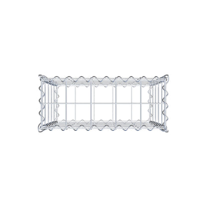 Gabion 50 cm x 50 cm x 20 cm (L x H x P), mailles 10 cm x 10 cm, spirale