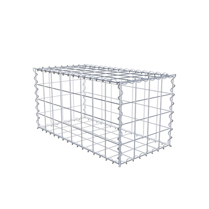 Gabion 80 cm x 40 cm x 40 cm (L x H x D), maskstorlek 10 cm x 10 cm, spiral