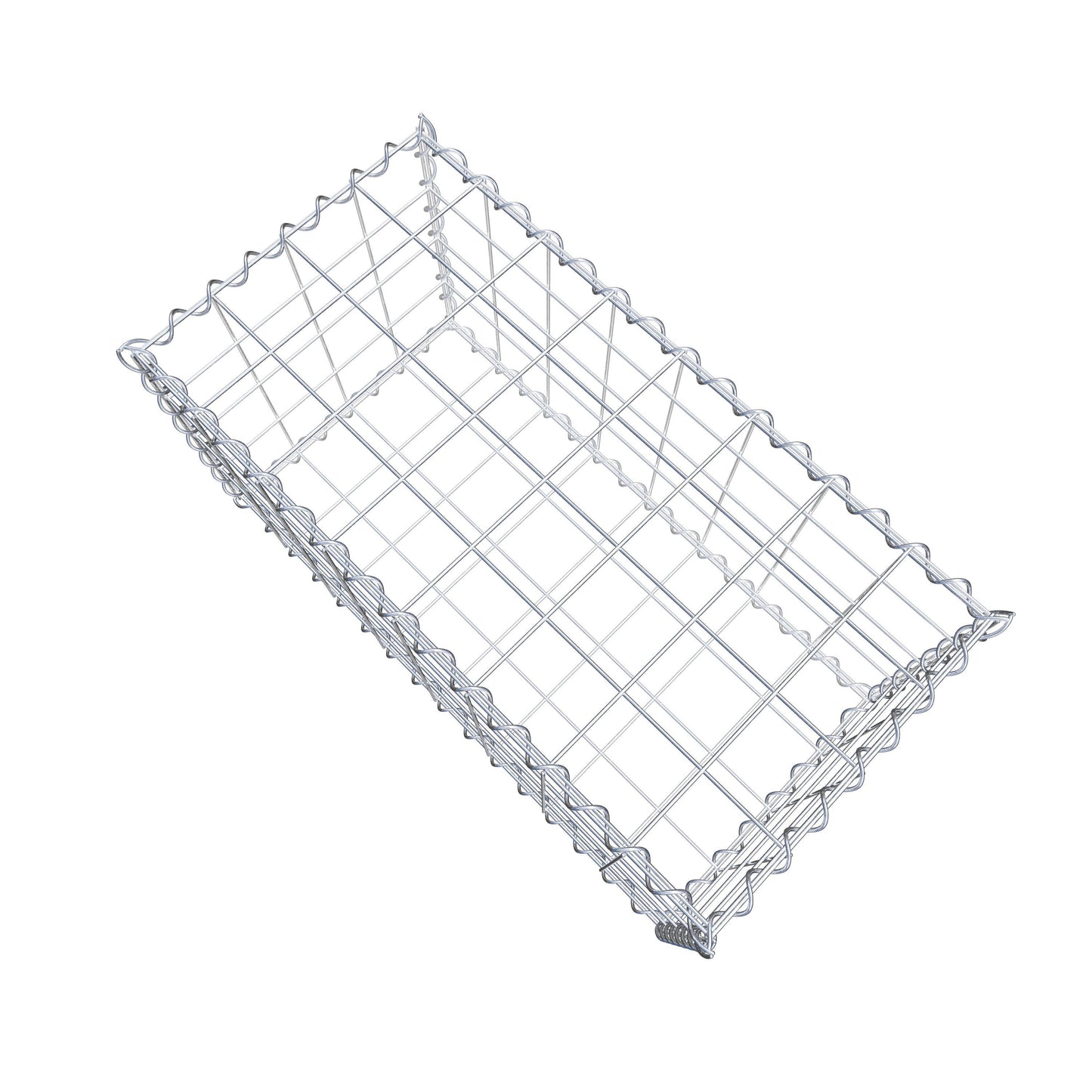 Gabion 80 cm x 40 cm x 40 cm (L x H x D), maskstorlek 10 cm x 10 cm, spiral