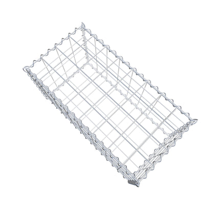 Gabion 80 cm x 40 cm x 40 cm (L x H x D), maskstorlek 10 cm x 10 cm, spiral