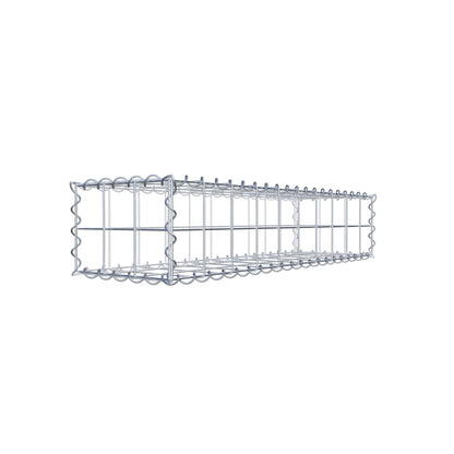 Gavión 100 cm x 20 cm x 30 cm (largo x alto x fondo), malla 10 cm x 10 cm, en espiral