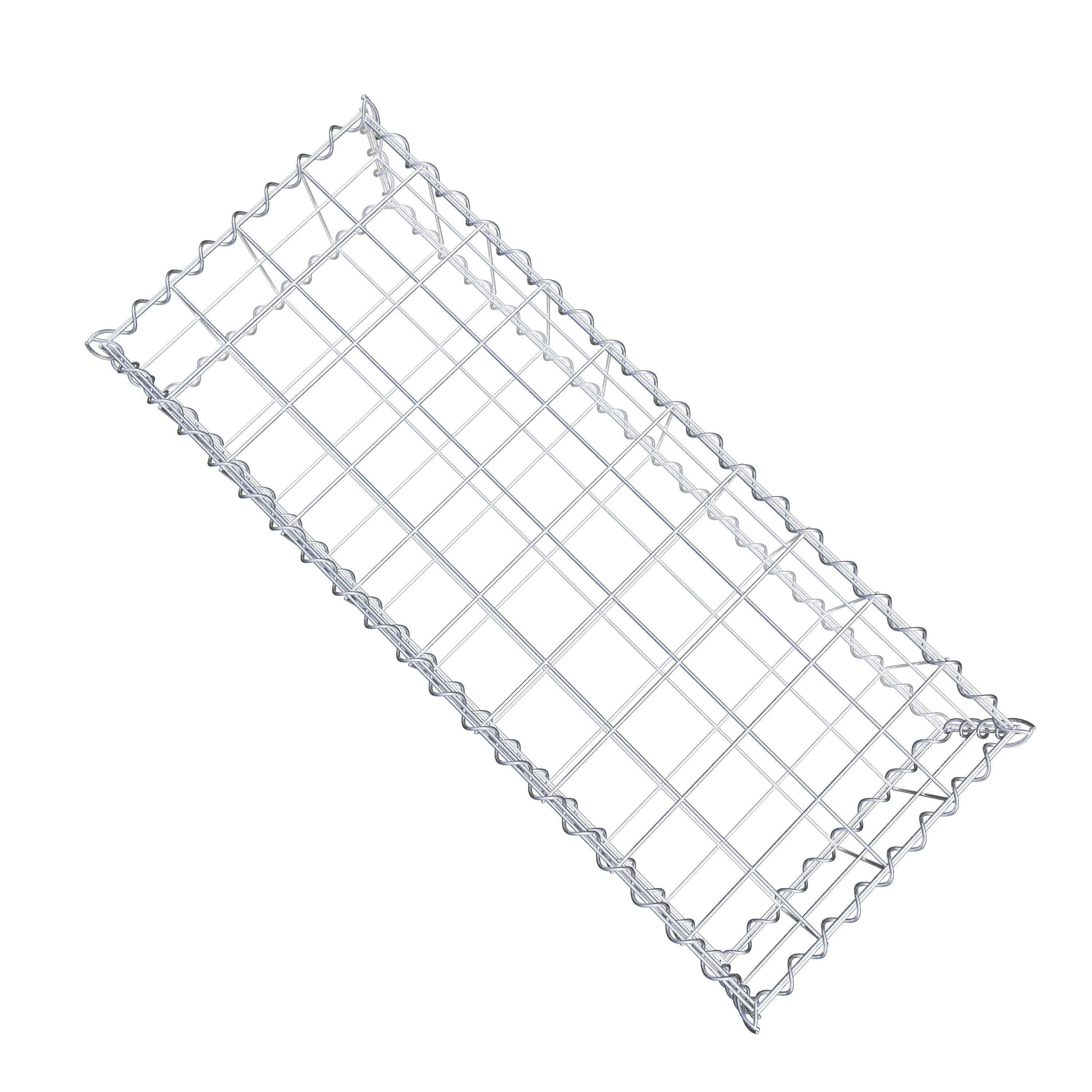 Gabion 100 cm x 20 cm x 40 cm (L x H x D), maskestørrelse 10 cm x 10 cm, spiral