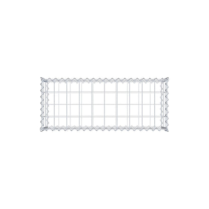 Schanskorf 100 cm x 30 cm x 40 cm (L x H x D), maaswijdte 10 cm x 10 cm, spiraalvormig