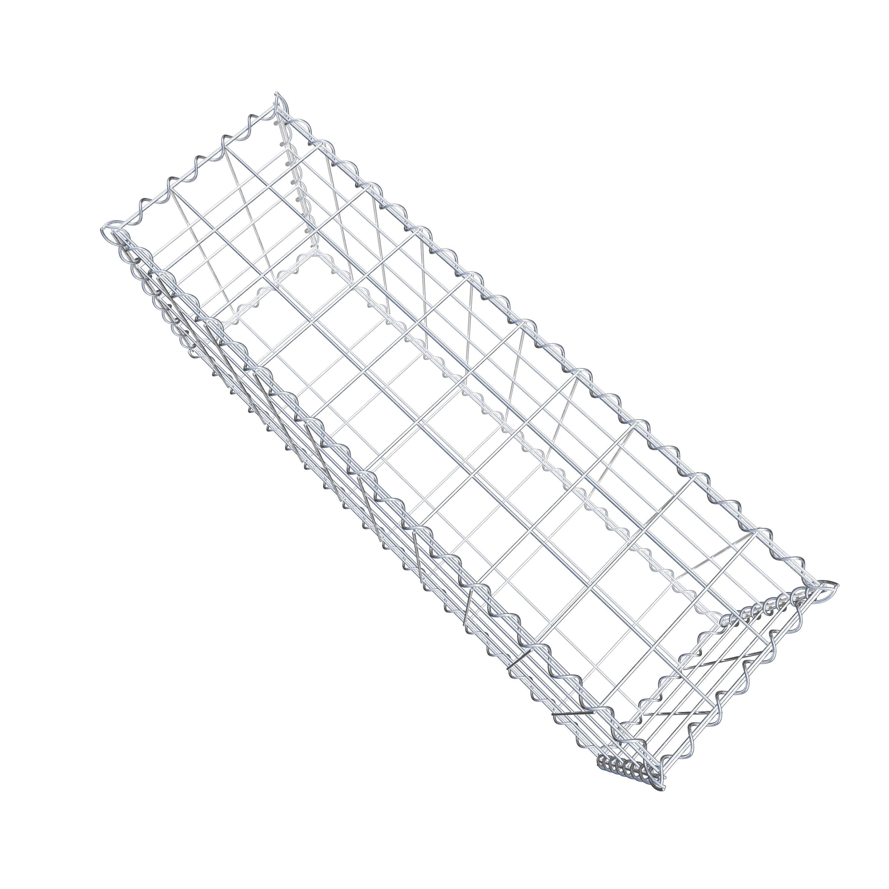 Gabion 100 cm x 40 cm x 30 cm (L x H x D), maskstorlek 10 cm x 10 cm, spiral