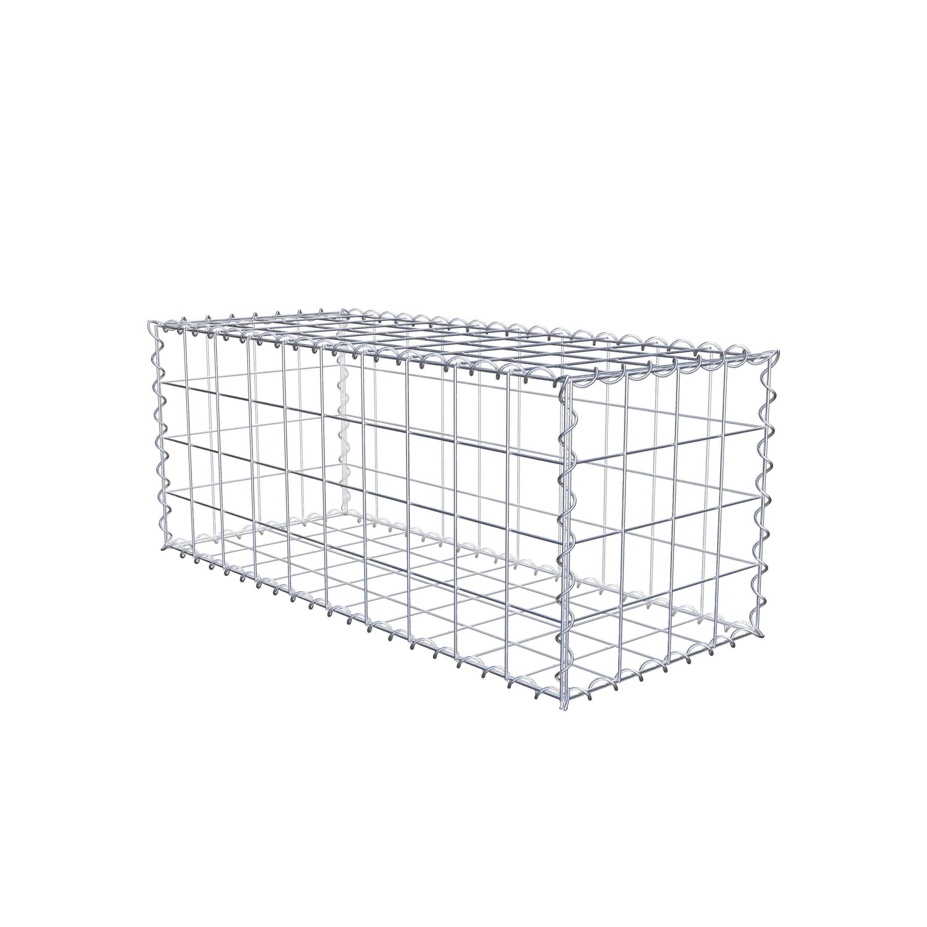 Gabion 100 cm x 40 cm x 40 cm (L x H x D), maskstorlek 10 cm x 10 cm, spiral