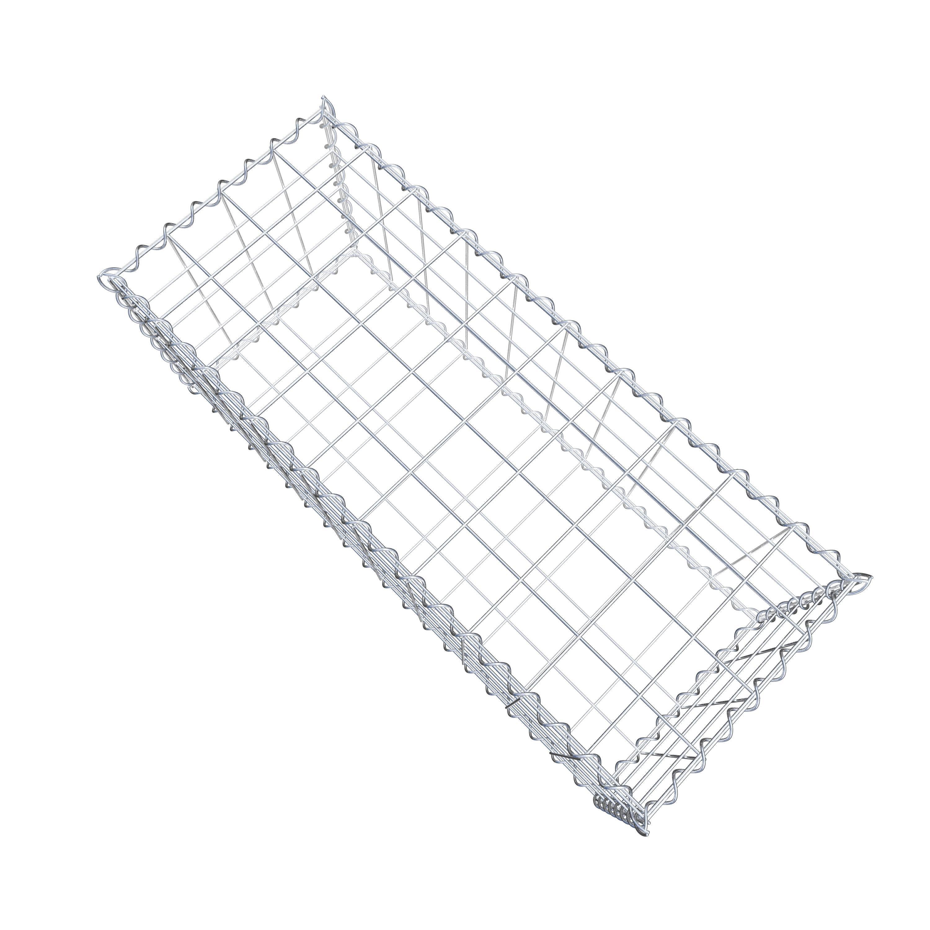 Gabion 100 cm x 40 cm x 40 cm (L x H x D), maskstorlek 10 cm x 10 cm, spiral