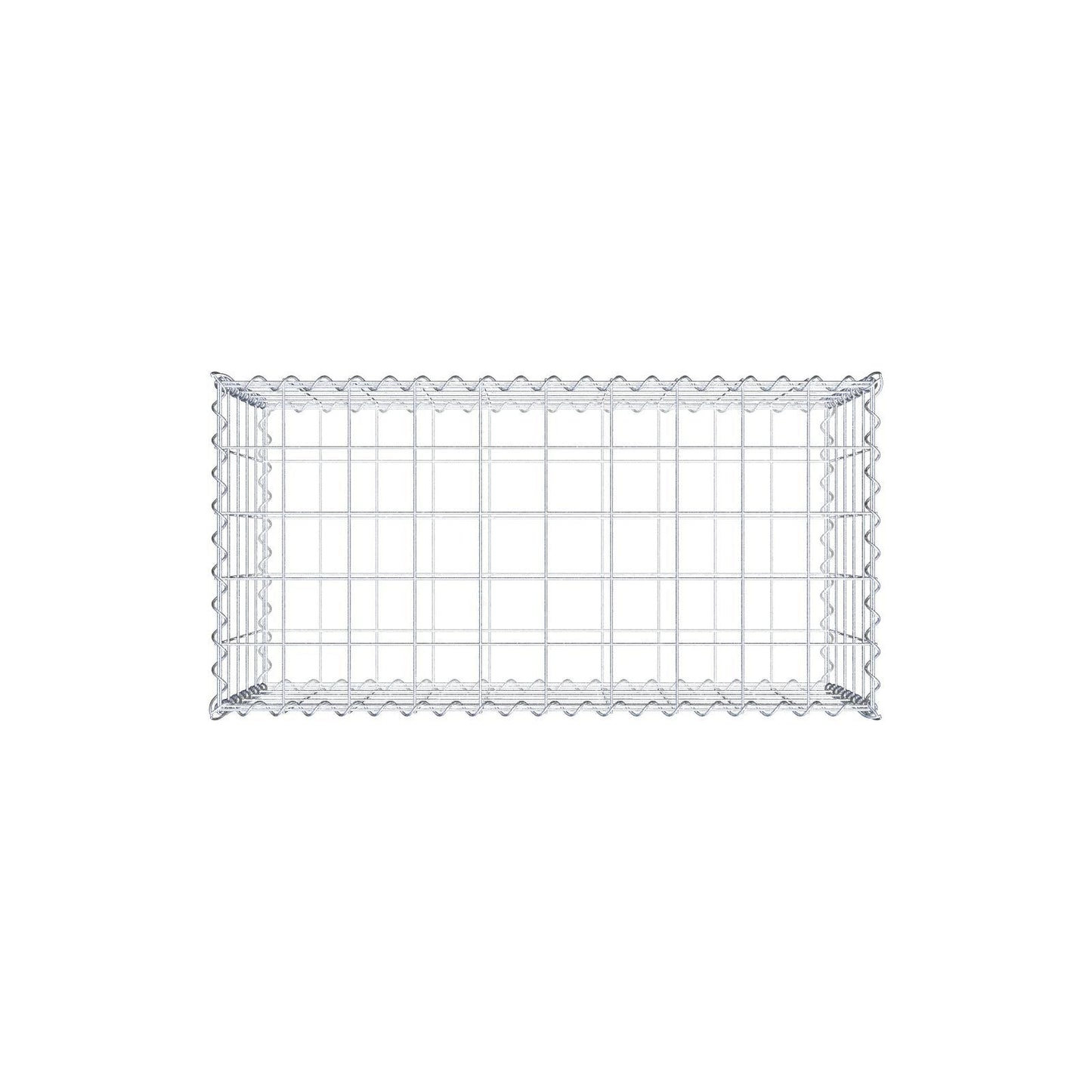 Gabione 100 cm x 50 cm x 50 cm (L x H x T), Maschenweite 10 cm x 10 cm, Spirale