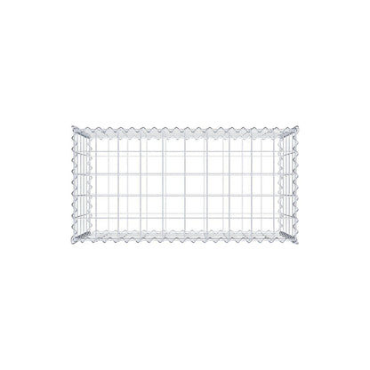 Gabione 100 cm x 50 cm x 50 cm (L x H x T), Maschenweite 10 cm x 10 cm, Spirale