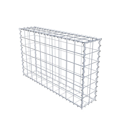 Gabião 100 cm x 60 cm x 20 cm (C x A x P), malhagem 10 cm x 10 cm, espiral