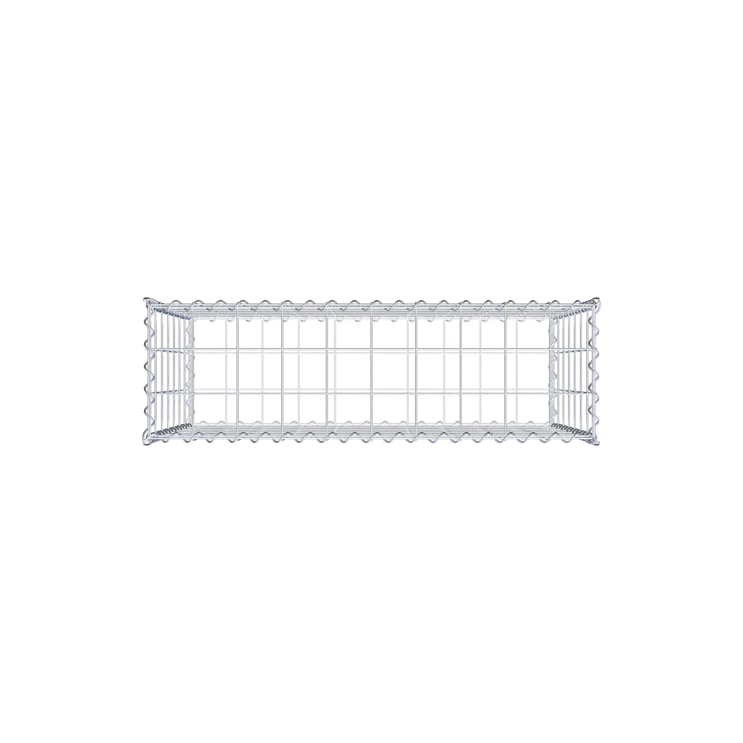 Gabione 100 cm x 70 cm x 30 cm (L x H x T), Maschenweite 10 cm x 10 cm, Spirale