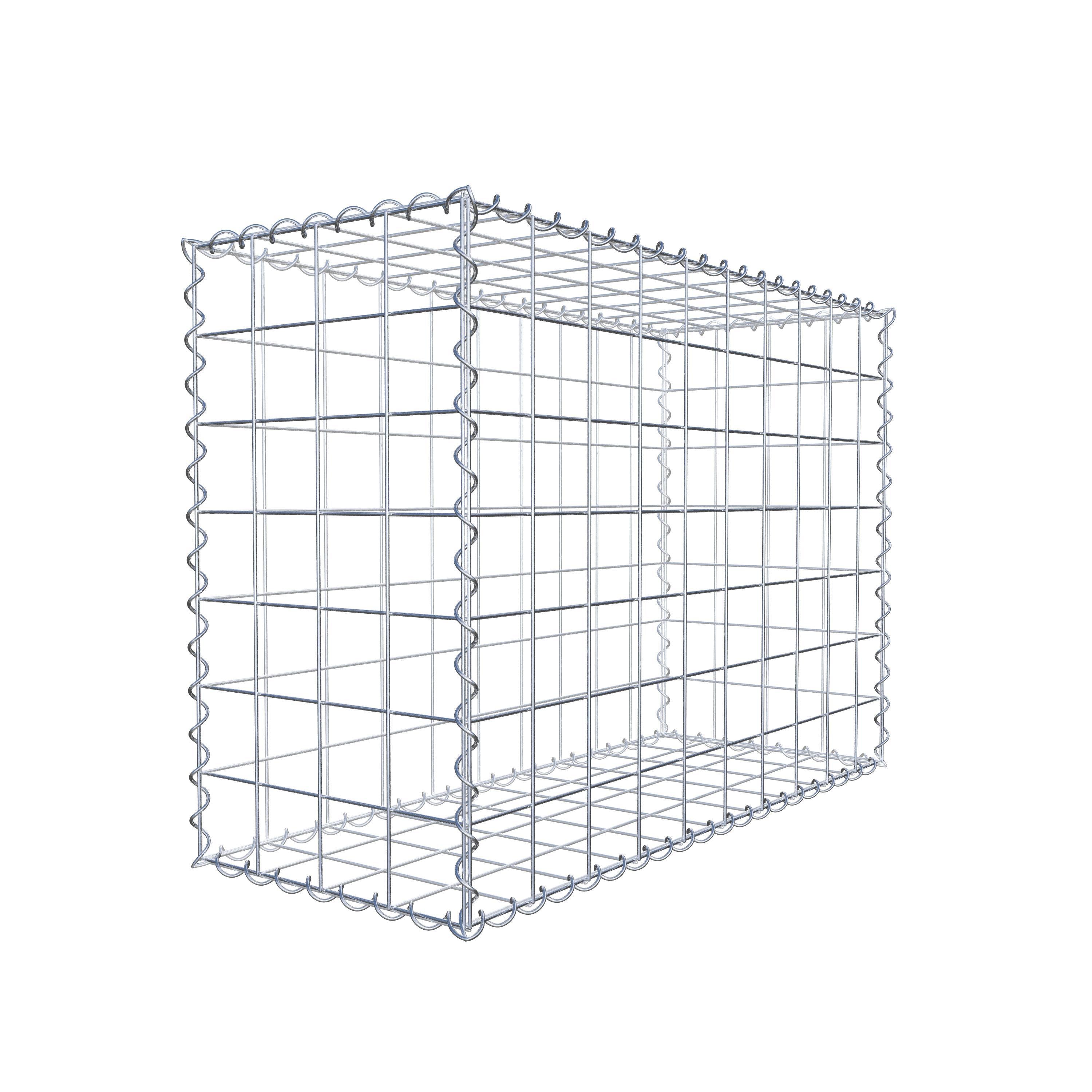 Gabion 100 cm x 70 cm x 40 cm (L x H x D), maskstorlek 10 cm x 10 cm, spiral