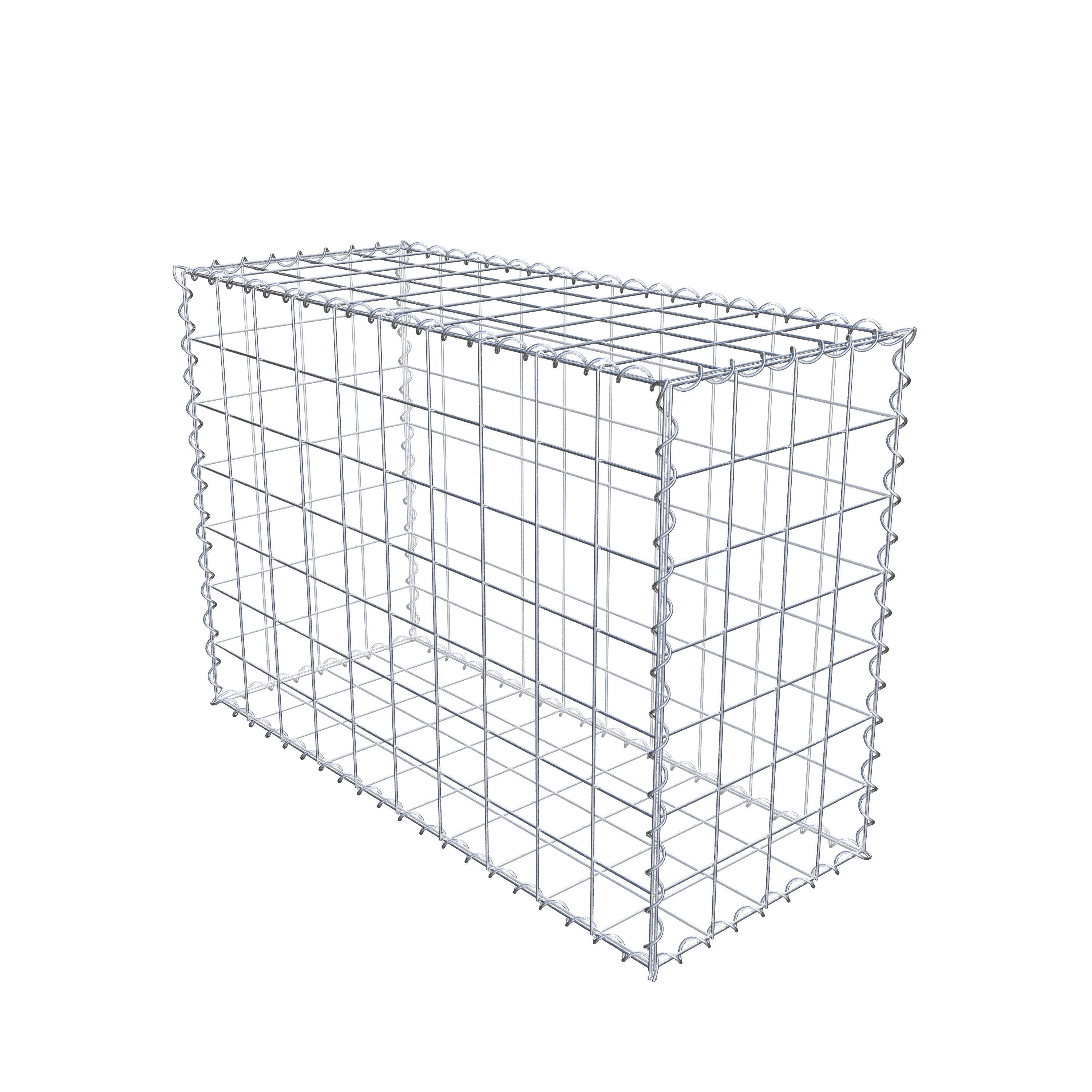 Gabion 100 cm x 70 cm x 40 cm (L x H x D), maskstorlek 10 cm x 10 cm, spiral