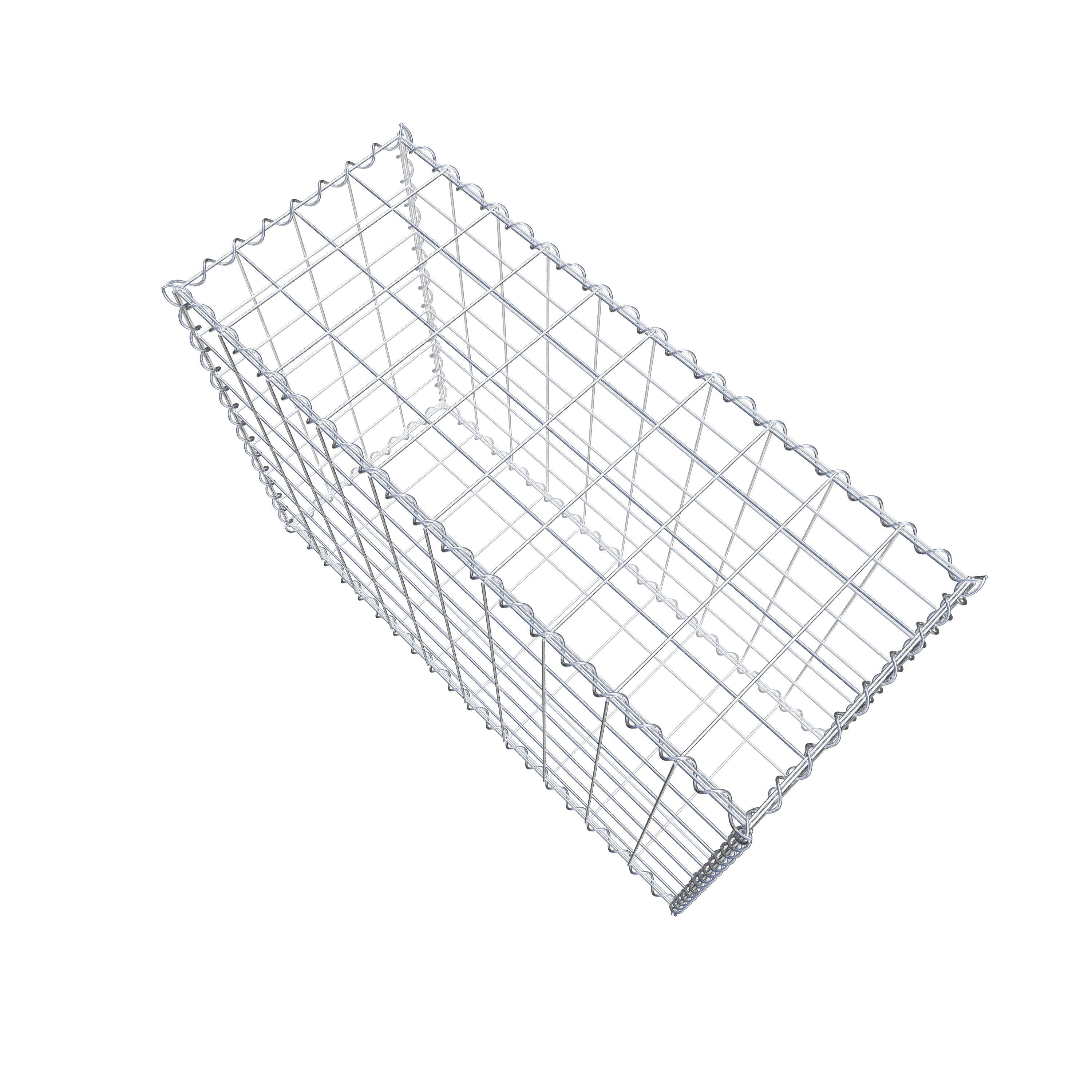 Gabion 100 cm x 70 cm x 40 cm (L x H x D), maskstorlek 10 cm x 10 cm, spiral