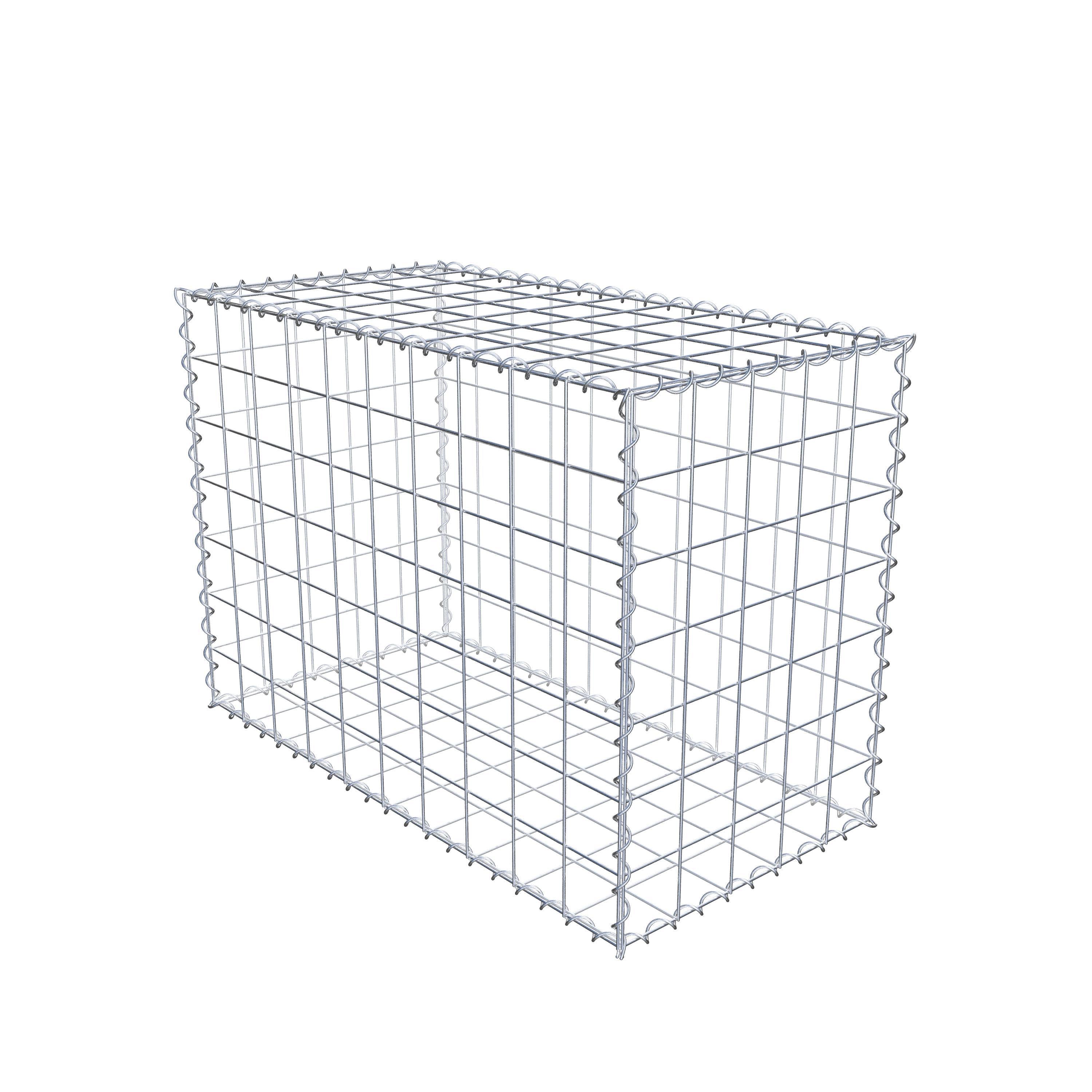 Gabion 100 cm x 70 cm x 50 cm (L x H x D), maskstorlek 10 cm x 10 cm, spiral