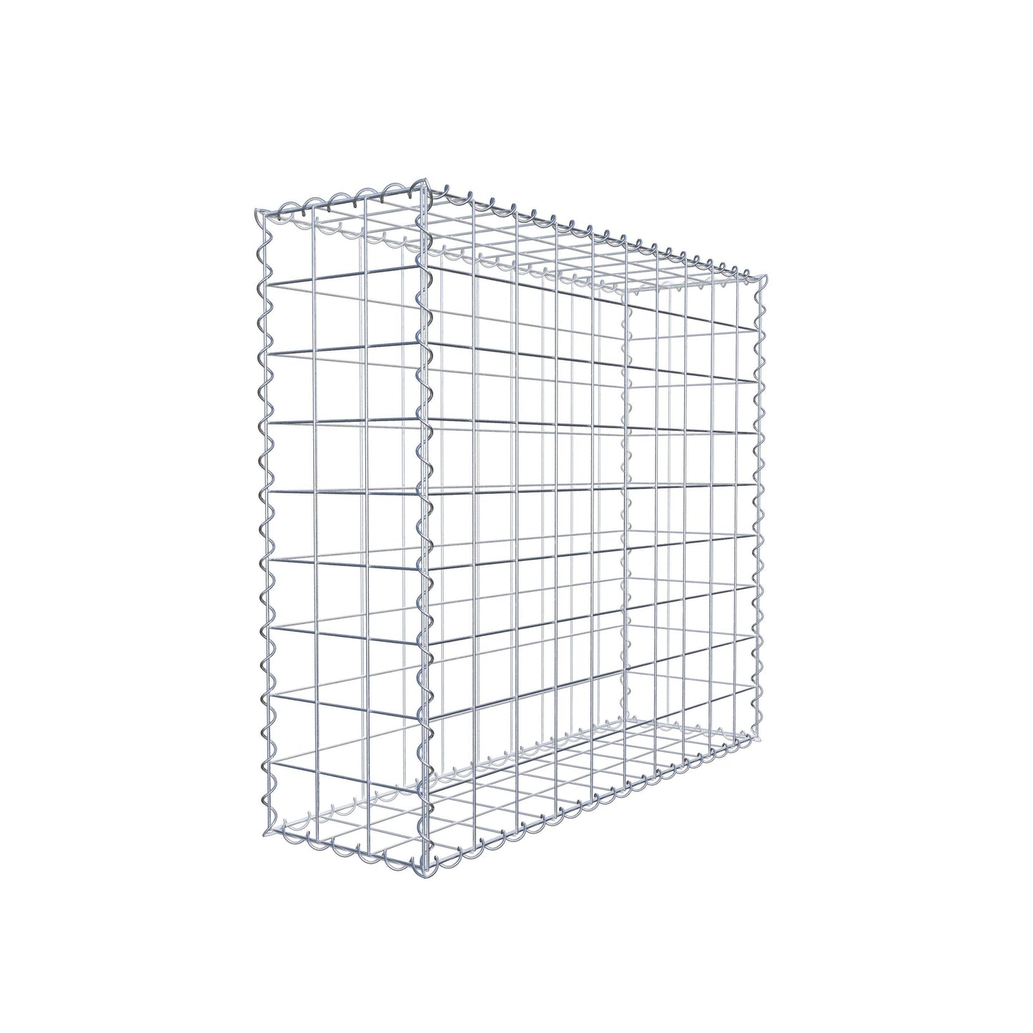 Gabion 100 cm x 90 cm x 30 cm (L x H x D), maskstorlek 10 cm x 10 cm, spiral