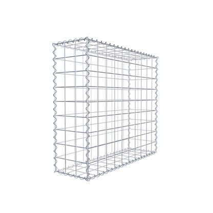 Gabion 100 cm x 90 cm x 30 cm (L x H x D), maskstorlek 10 cm x 10 cm, spiral