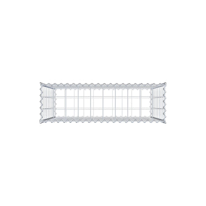 Gabion 100 cm x 90 cm x 30 cm (L x H x D), maskstorlek 10 cm x 10 cm, spiral