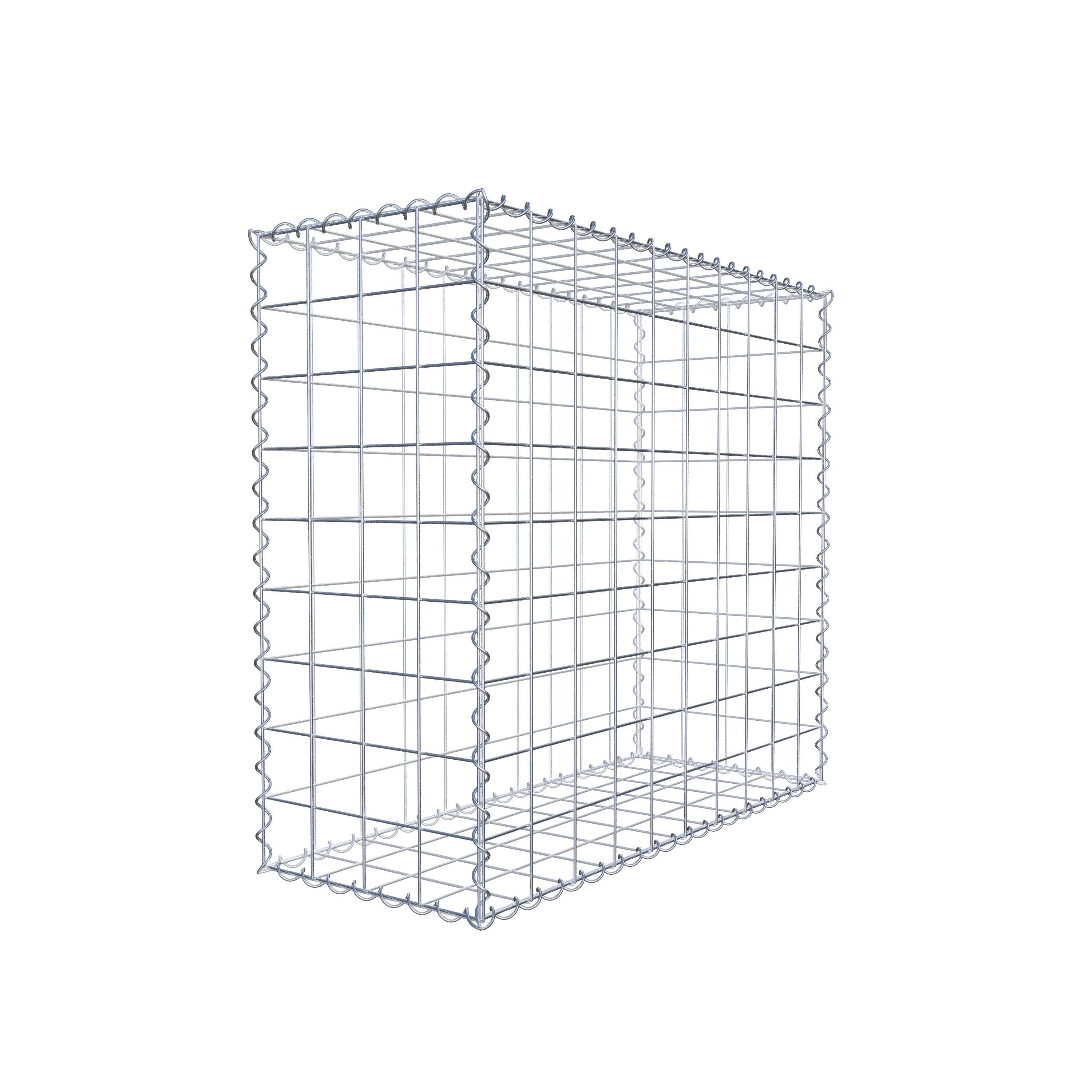 Gabion 100 cm x 90 cm x 40 cm (L x H x D), maskstorlek 10 cm x 10 cm, spiral