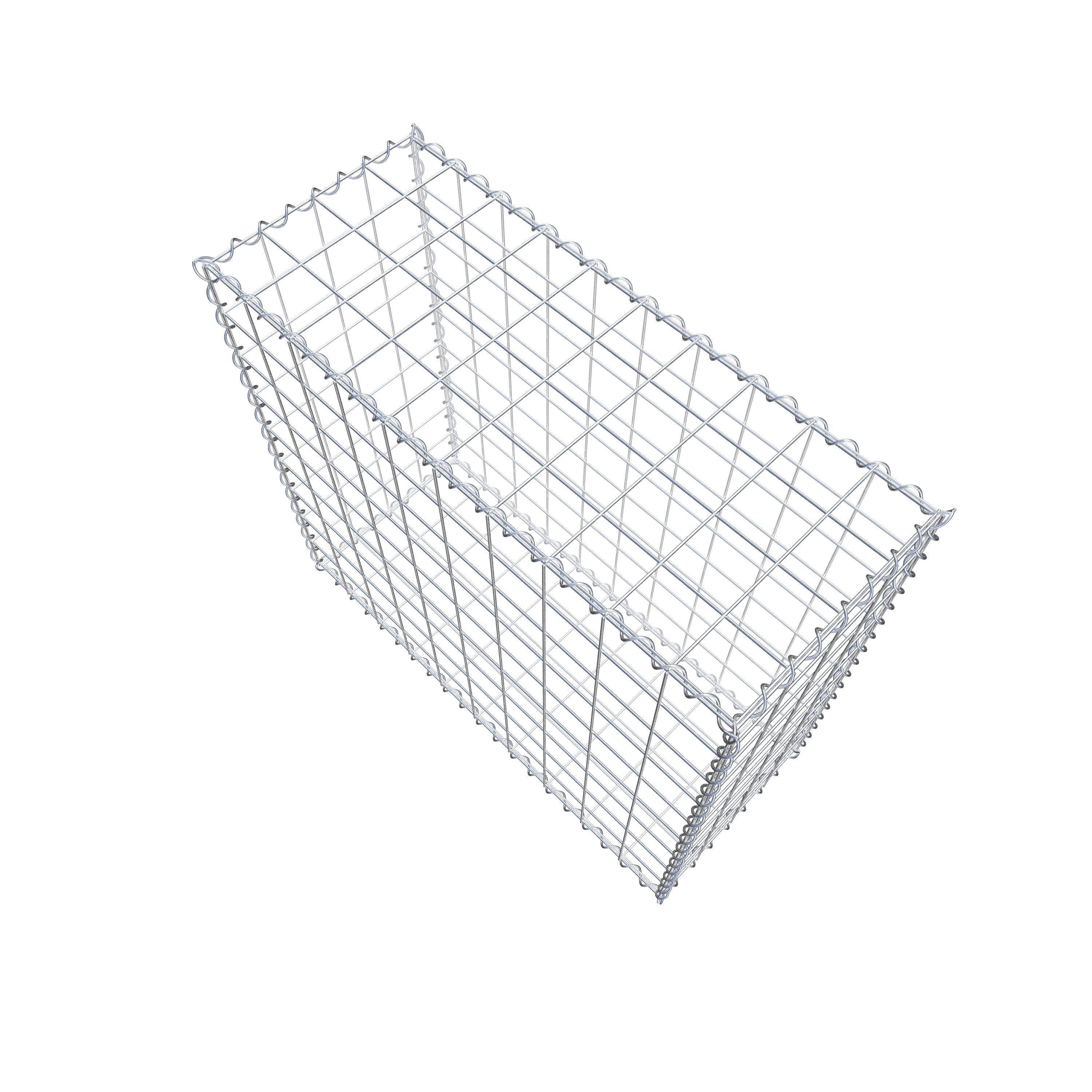 Gabion 100 cm x 90 cm x 40 cm (L x H x D), maskstorlek 10 cm x 10 cm, spiral