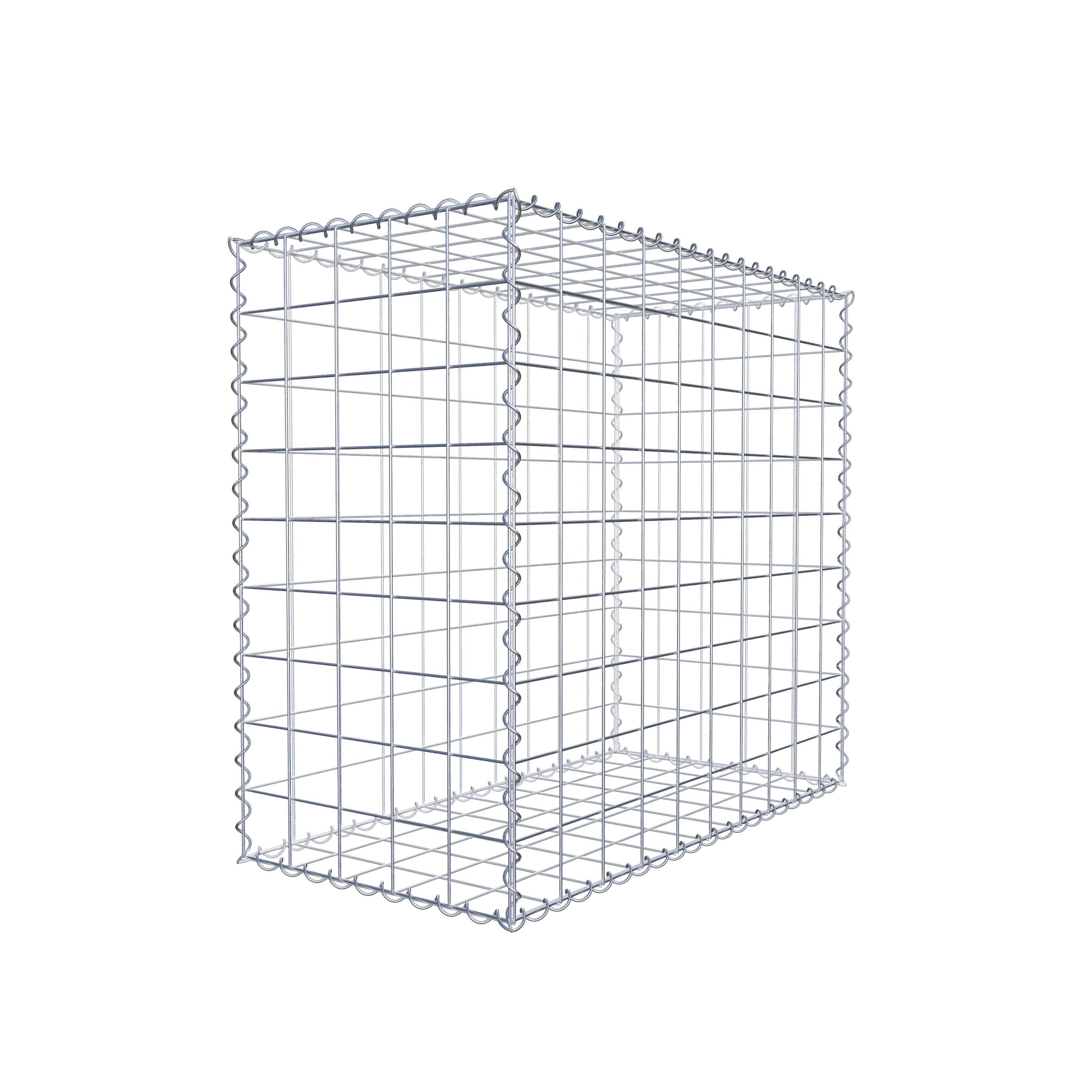 Gabion 100 cm x 90 cm x 50 cm (L x H x D), maskstorlek 10 cm x 10 cm, spiral