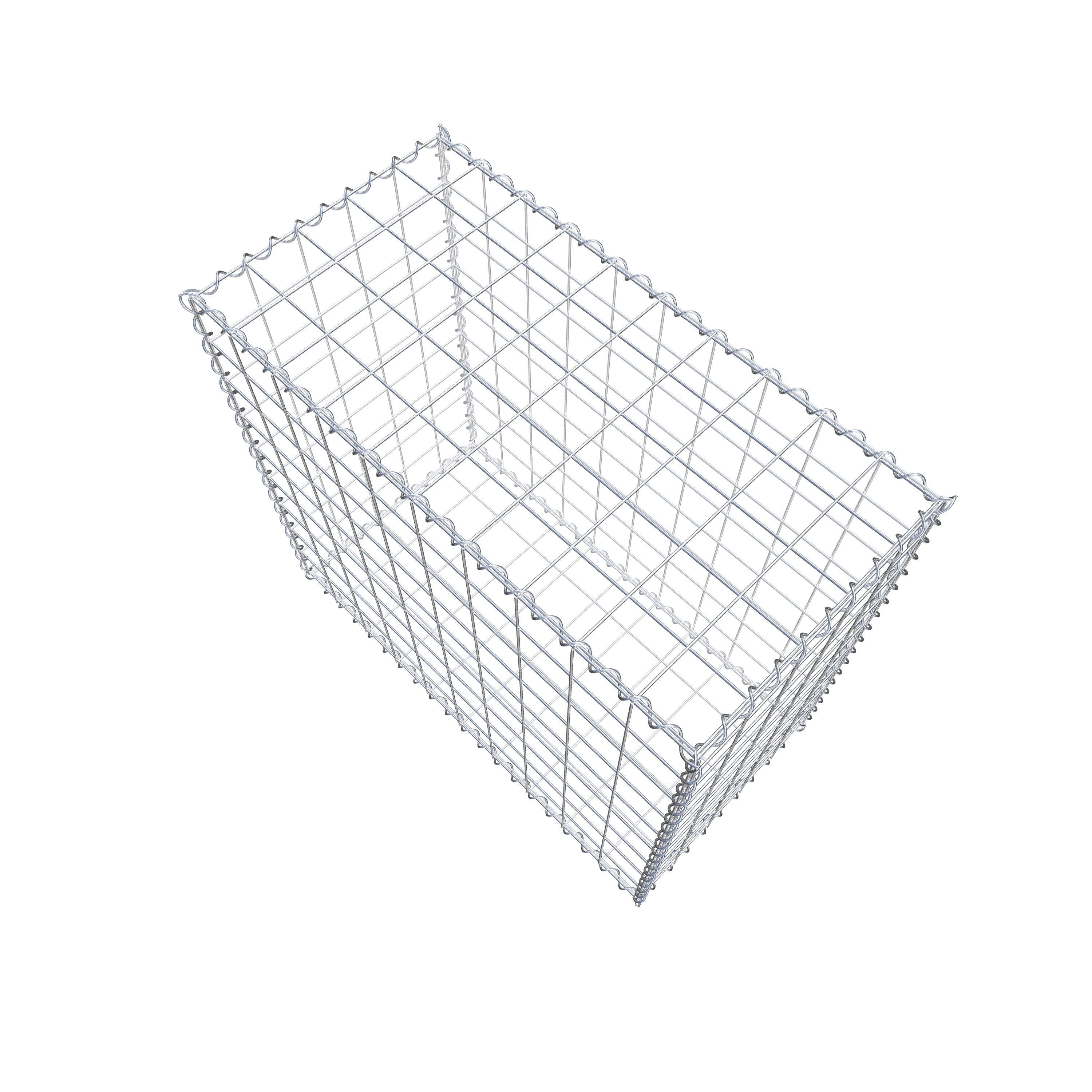 Gabion 100 cm x 90 cm x 50 cm (L x H x D), maskstorlek 10 cm x 10 cm, spiral