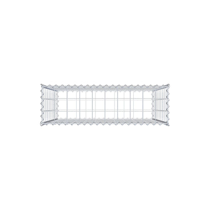 Gavión 100 cm x 100 cm x 30 cm (largo x alto x fondo), malla 10 cm x 10 cm, en espiral