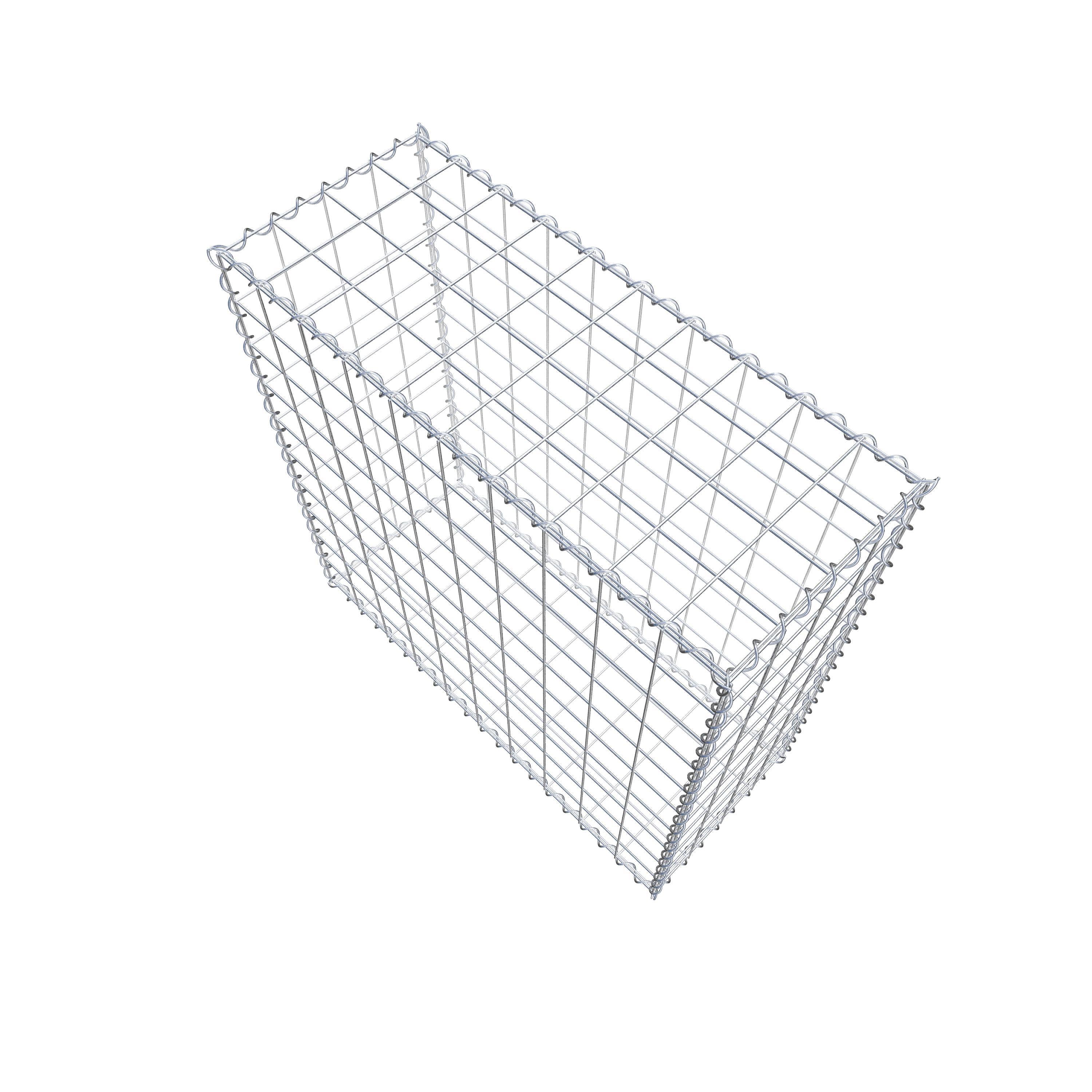 Gabion 100 cm x 100 cm x 40 cm (L x H x D), maskstorlek 10 cm x 10 cm, spiral