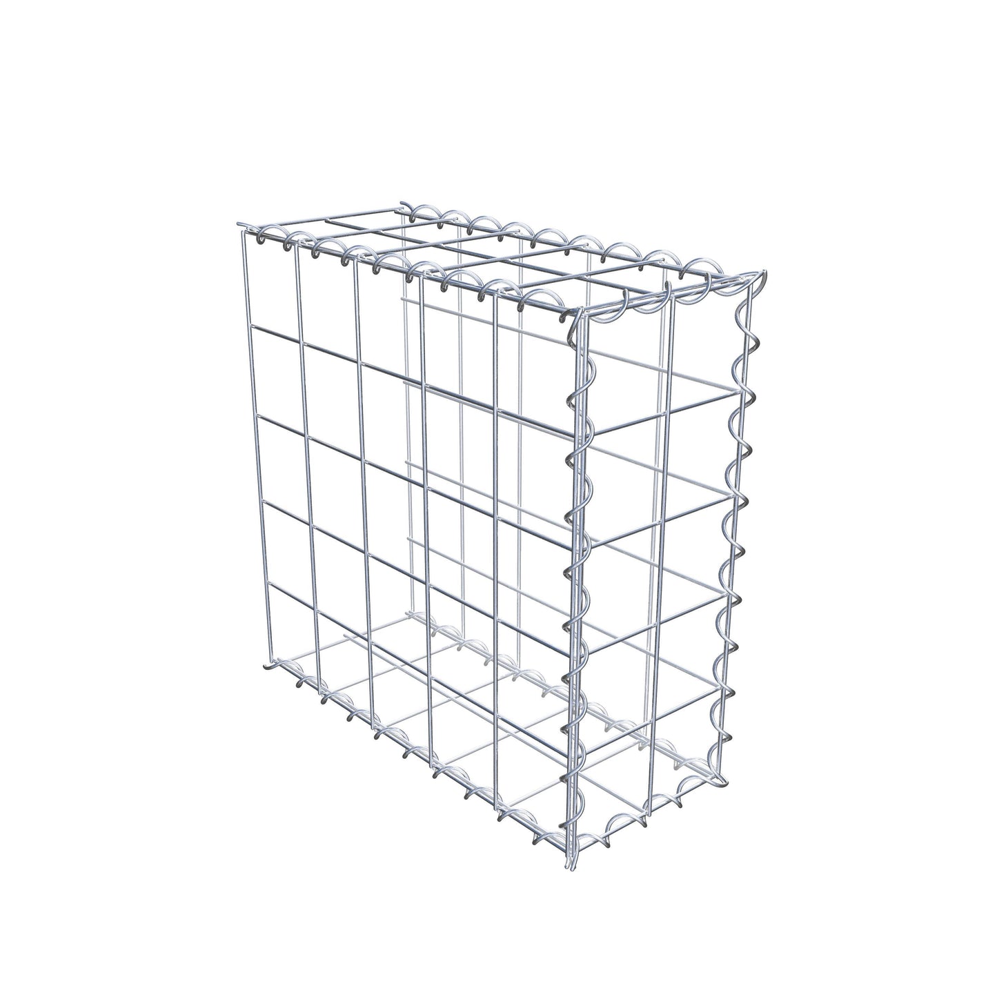 Anbaugabione Typ 2 50 cm x 50 cm x 20 cm (L x H x T), Maschenweite 10 cm x 10 cm, Spirale