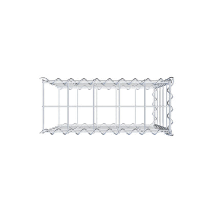 Anbaugabione Typ 2 50 cm x 50 cm x 20 cm (L x H x T), Maschenweite 10 cm x 10 cm, Spirale