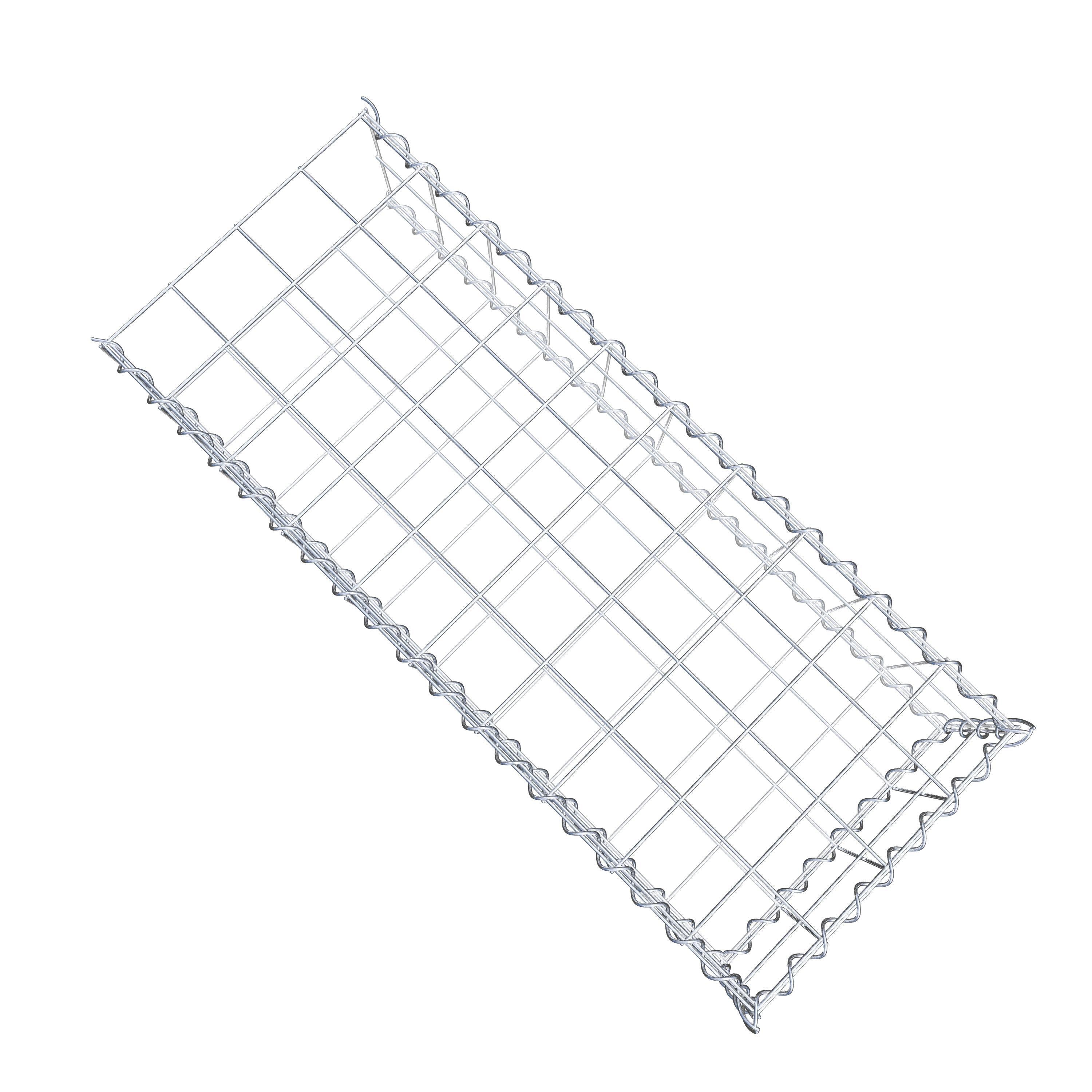 Anbaugabione Typ 2 100 cm x 20 cm x 40 cm (L x H x T), Maschenweite 10 cm x 10 cm, Spirale
