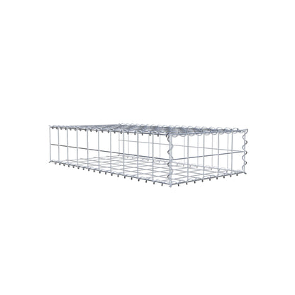 Gabião tipo 2 100 cm x 20 cm x 50 cm (C x A x P), malhagem 10 cm x 10 cm, espiral