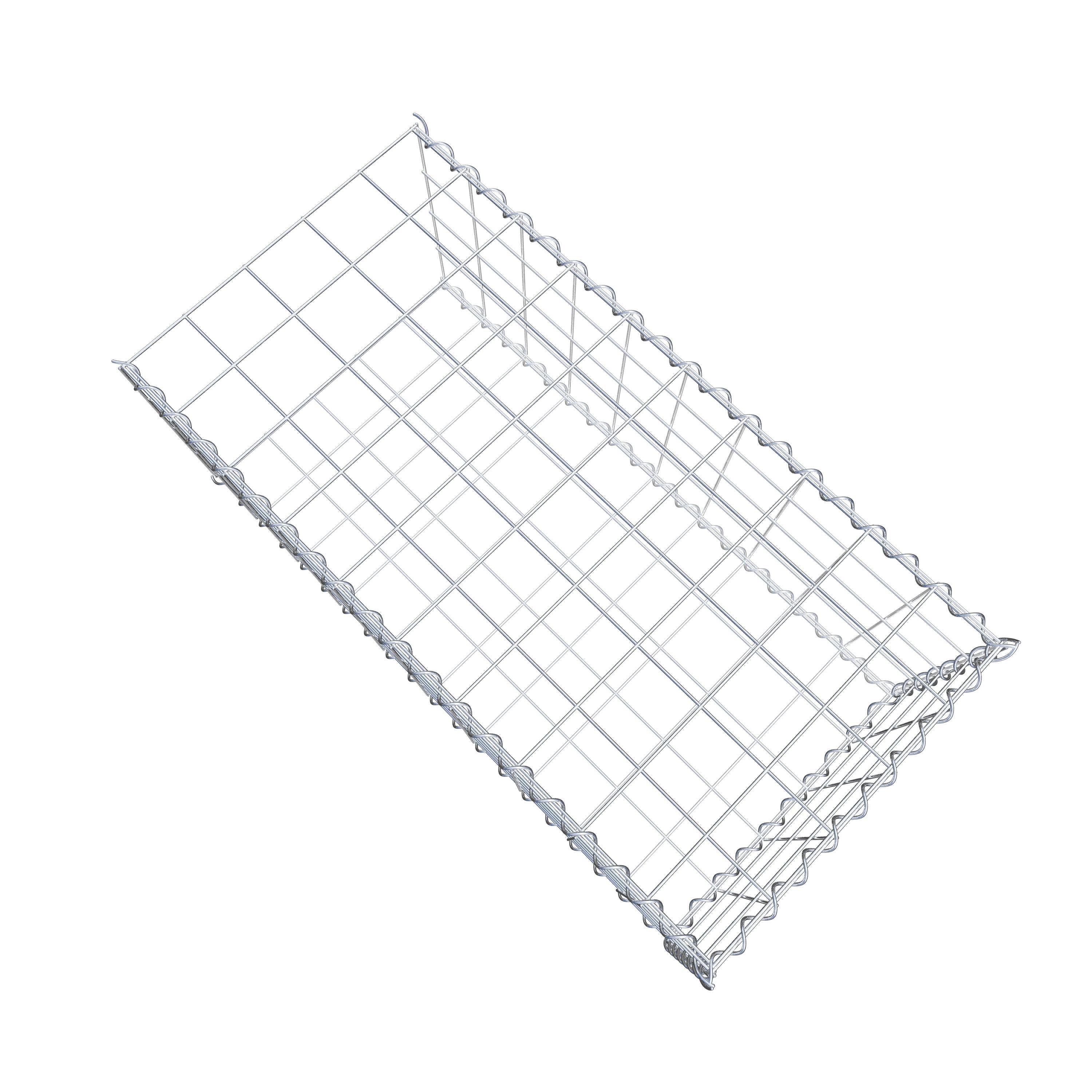 Add-on schanskorf type 2 100 cm x 40 cm x 50 cm (L x H x D), maaswijdte 10 cm x 10 cm, spiraal