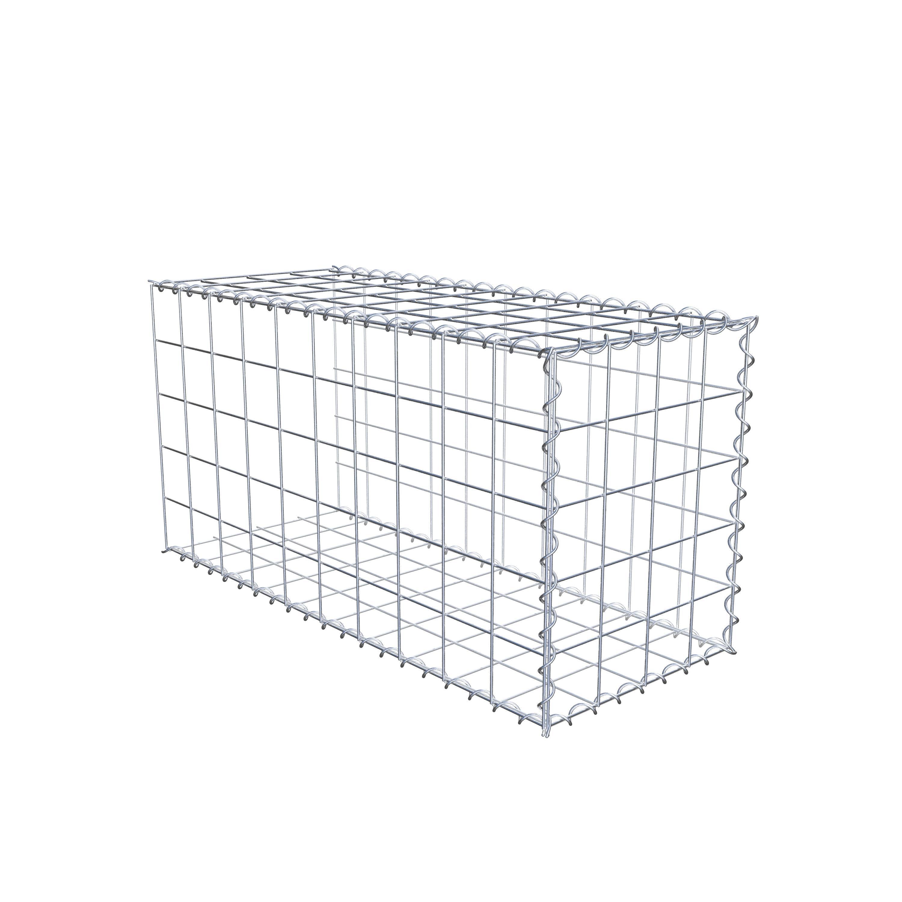 Extra gabion typ 2 100 cm x 50 cm x 40 cm (L x H x D), maskstorlek 10 cm x 10 cm, spiral